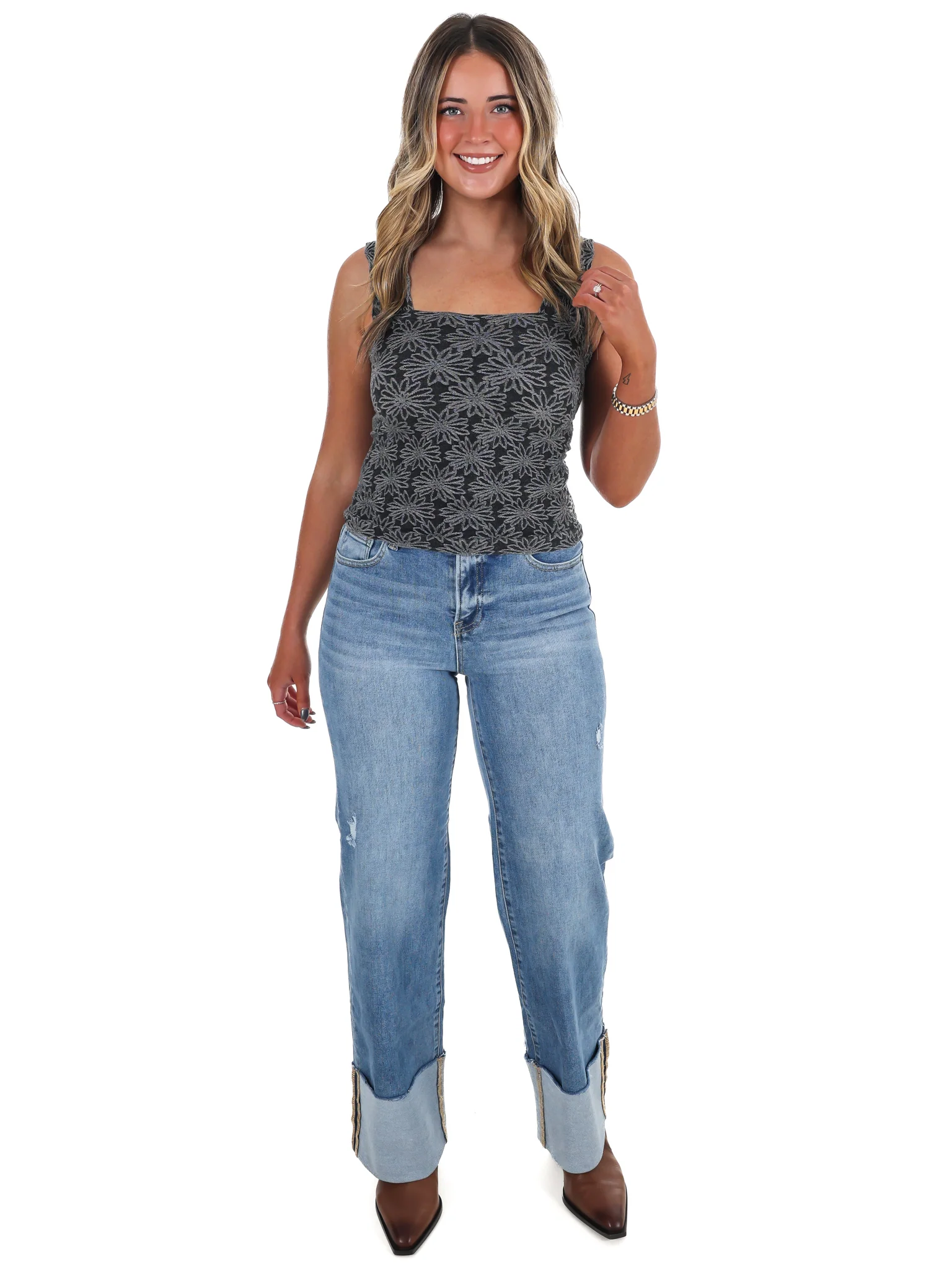 Beautiful Things Floral Tank Top - Image 42