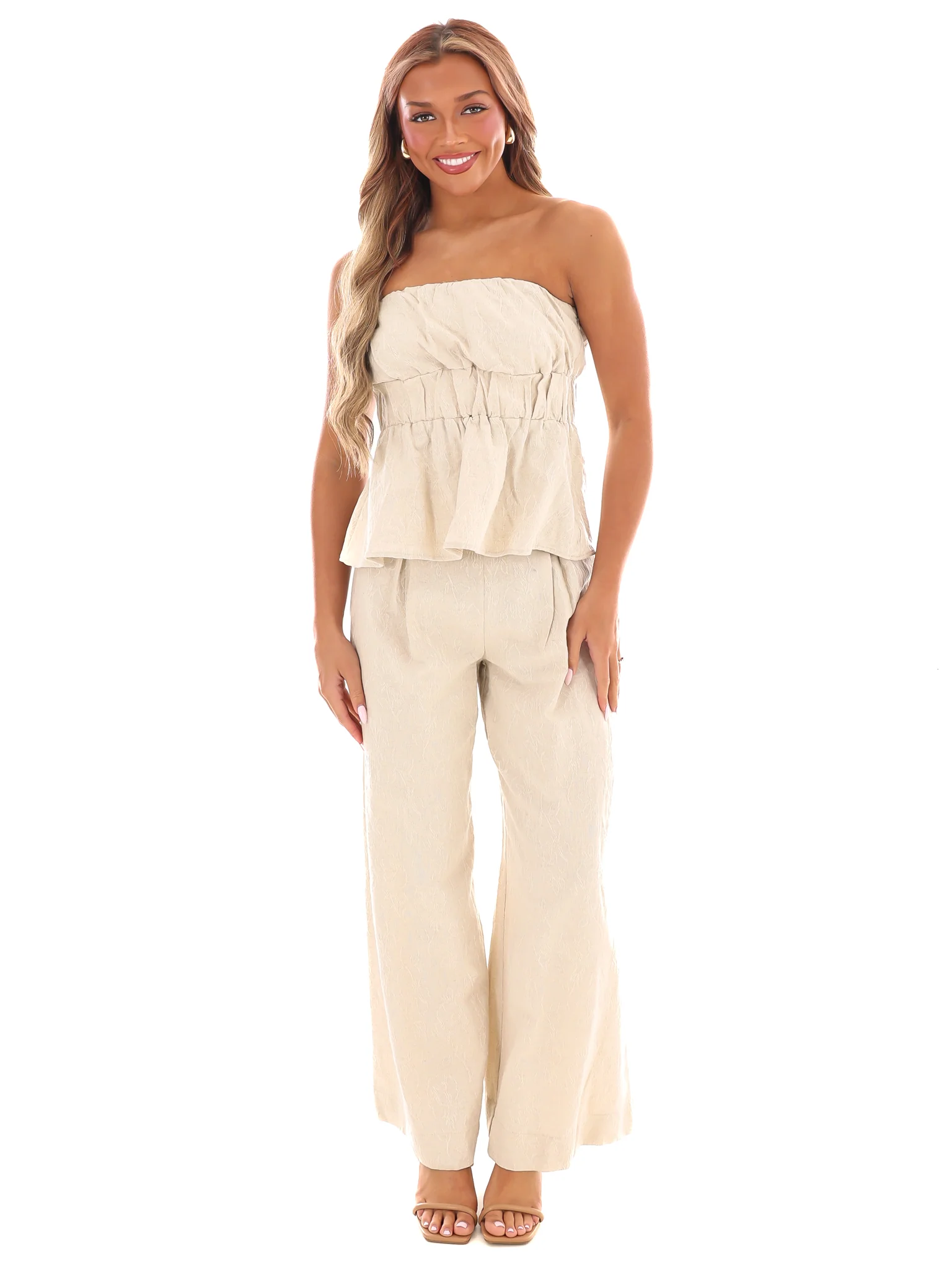 Beautiful Thoughts Linen Two Piece Set - Image 2