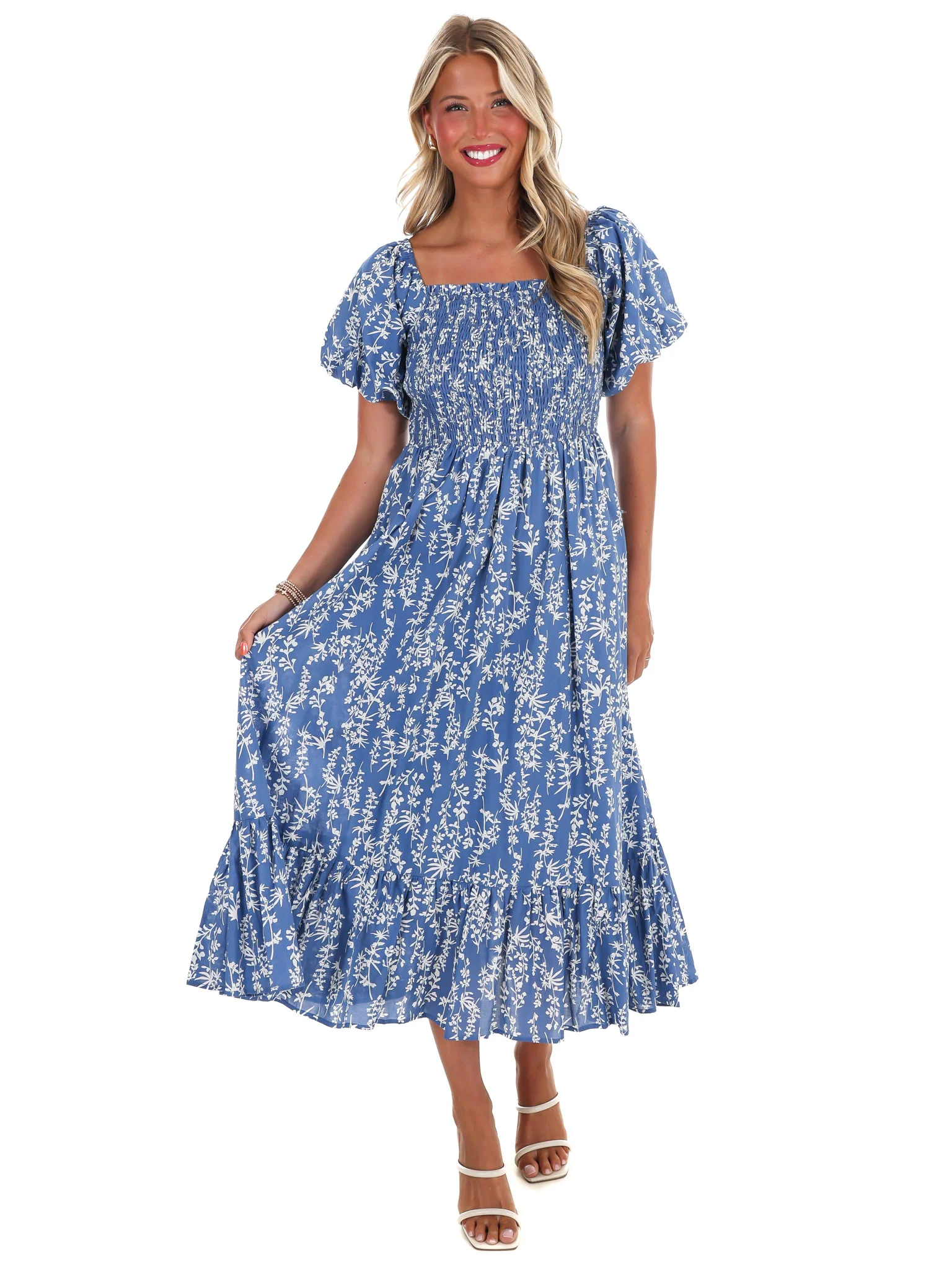 Beauty of Now Floral Midi Dress
