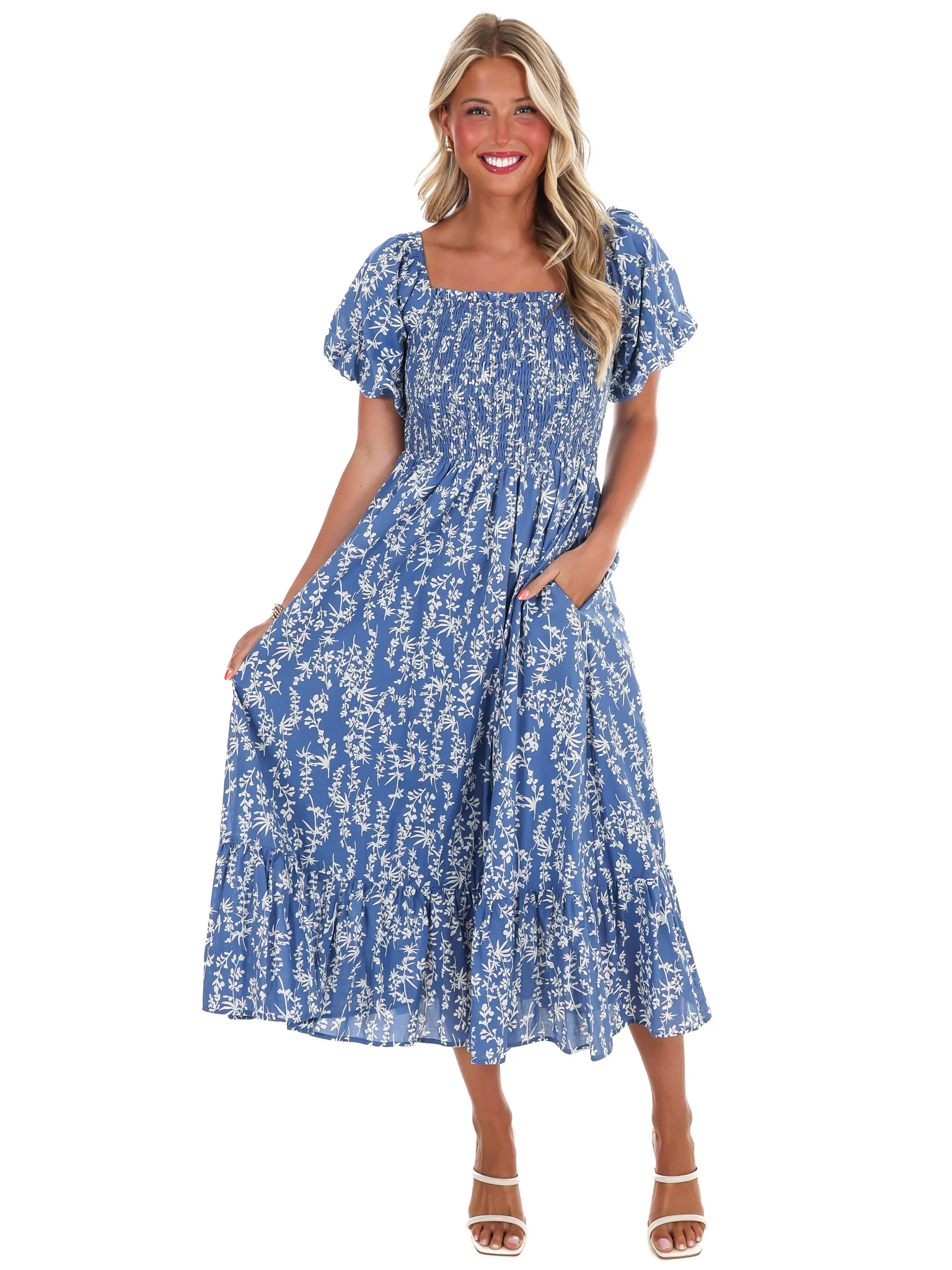 Beauty of Now Floral Midi Dress - Image 3