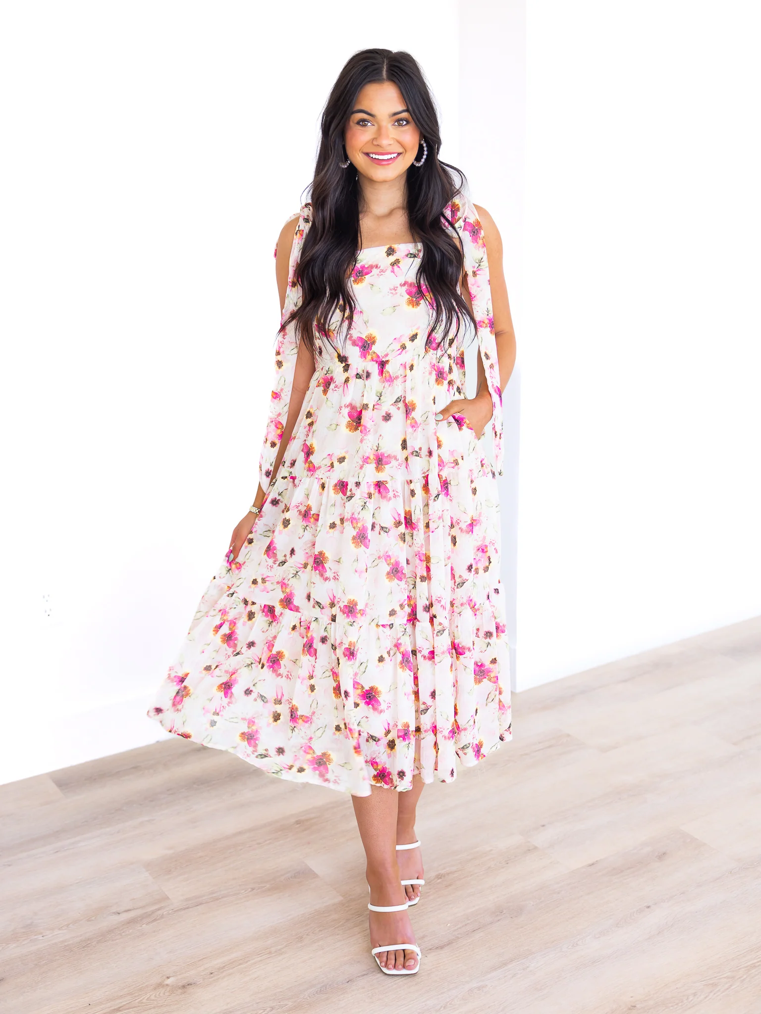Because I'm Happy Floral Maxi Dress - Image 11