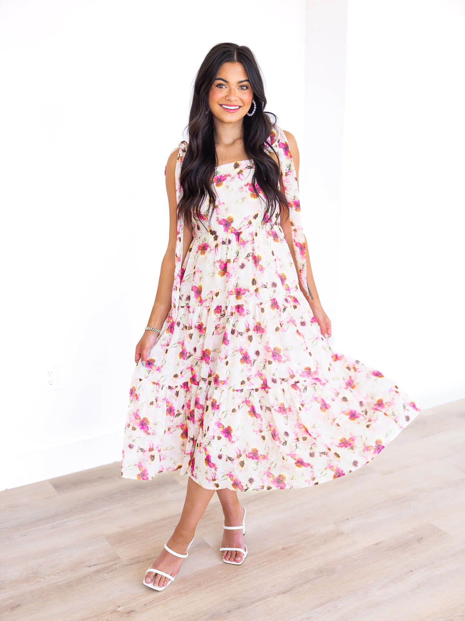Because I'm Happy Floral Maxi Dress - Image 12