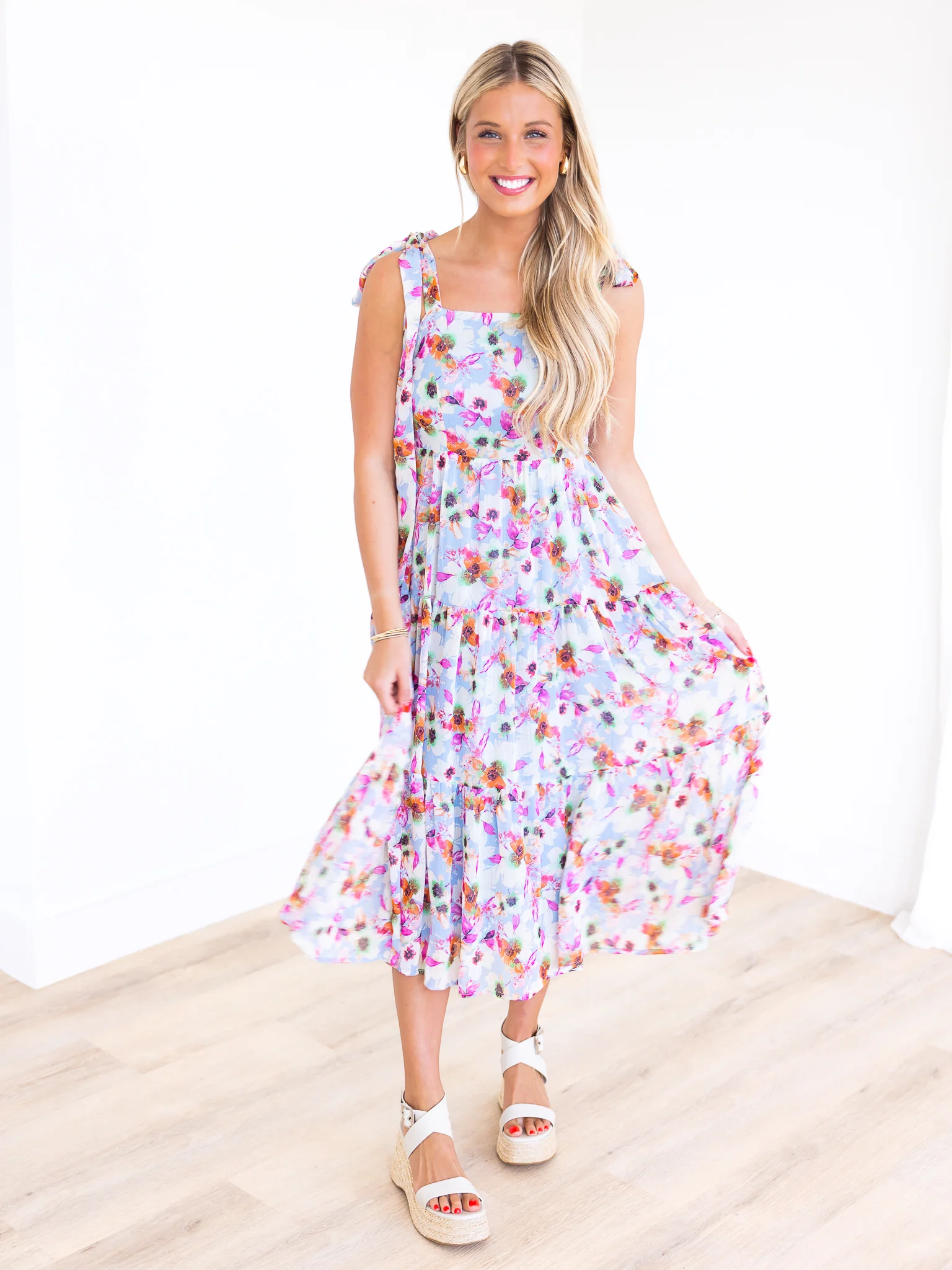 Because I'm Happy Floral Maxi Dress - Image 4