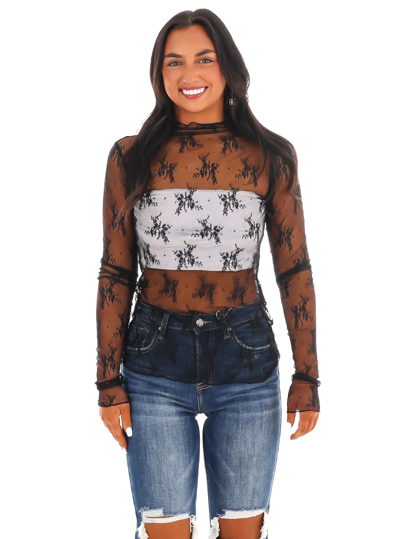 Become Your Best Mesh Lace Top - Image 20
