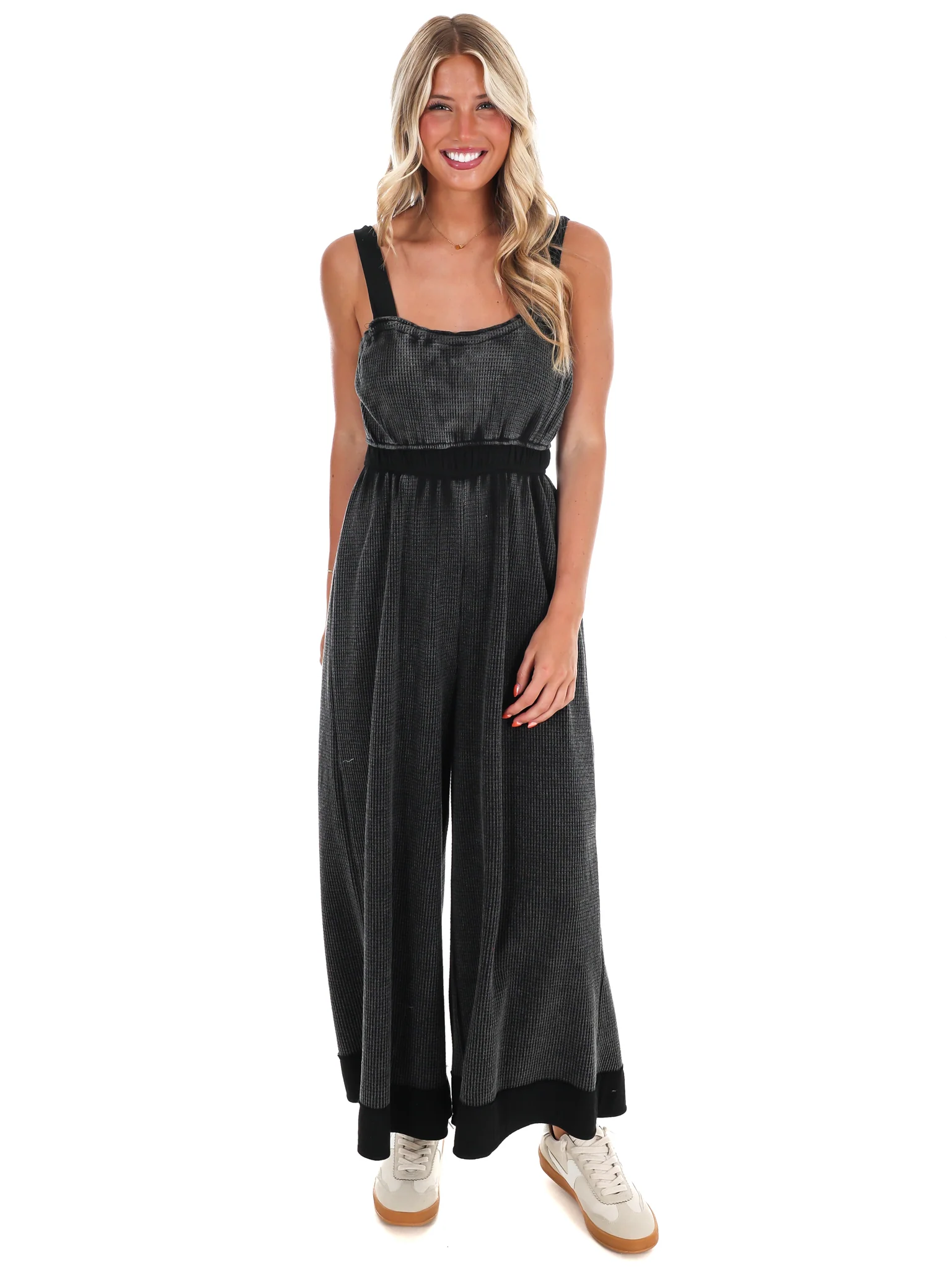 Best Reflection Waffle Knit Jumpsuit - Image 3