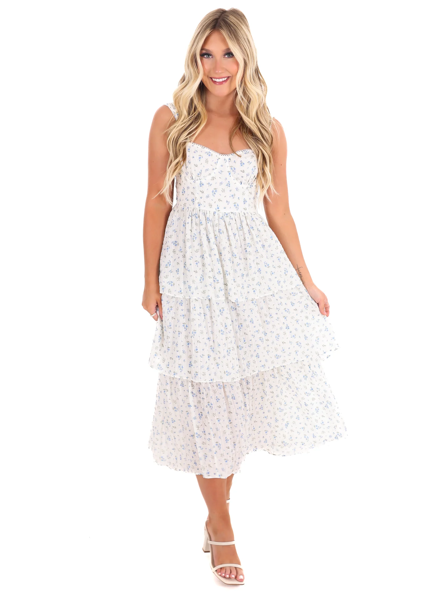 Better Ending Floral Midi Dress - Image 7