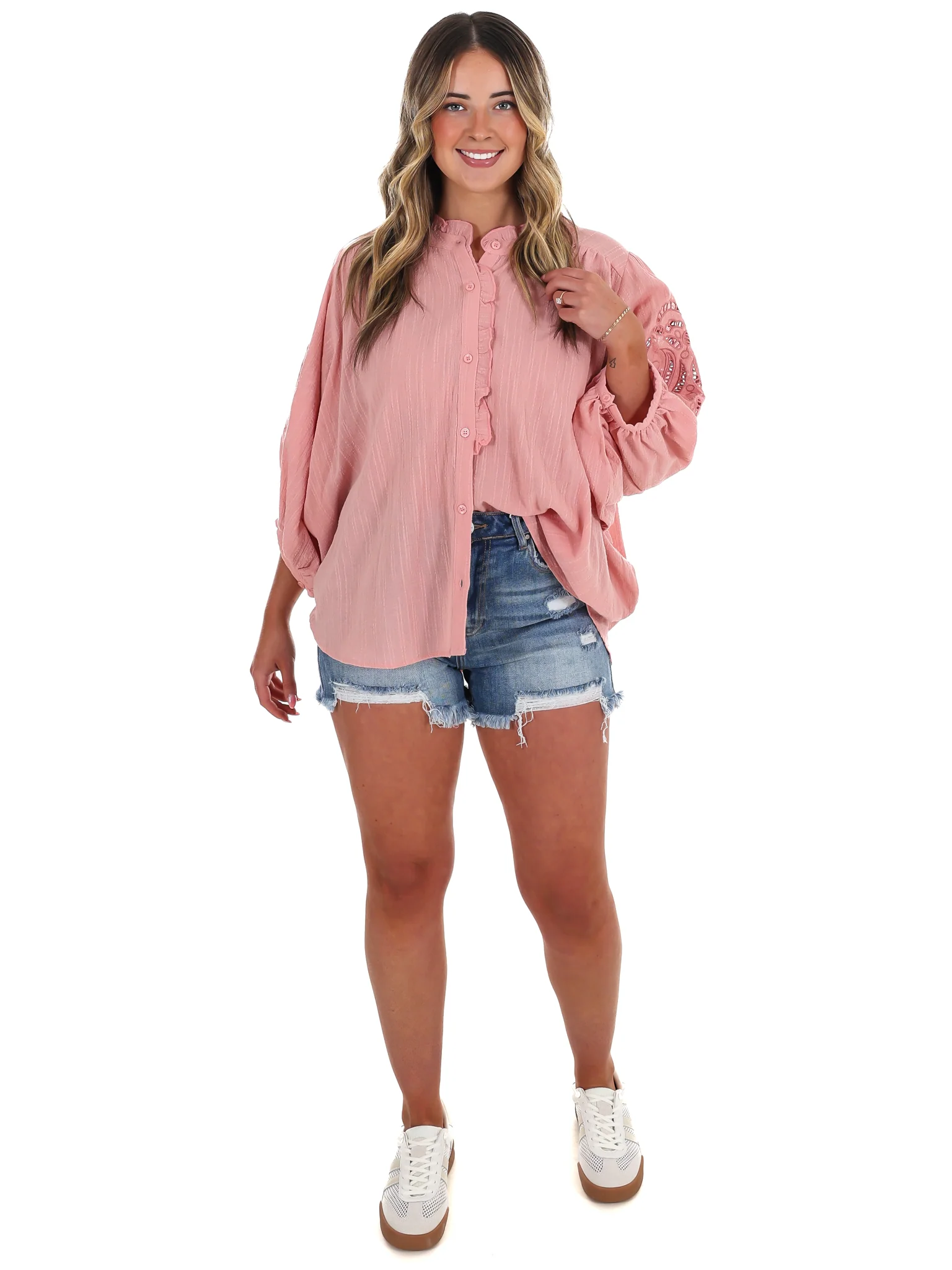 Better Perspective Bubble Sleeve Top - Image 12