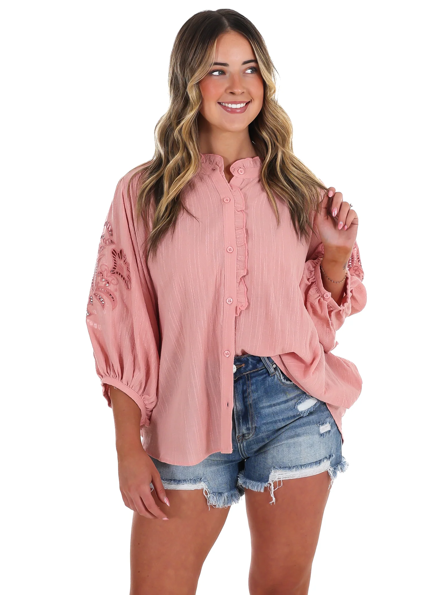 Better Perspective Bubble Sleeve Top - Image 9