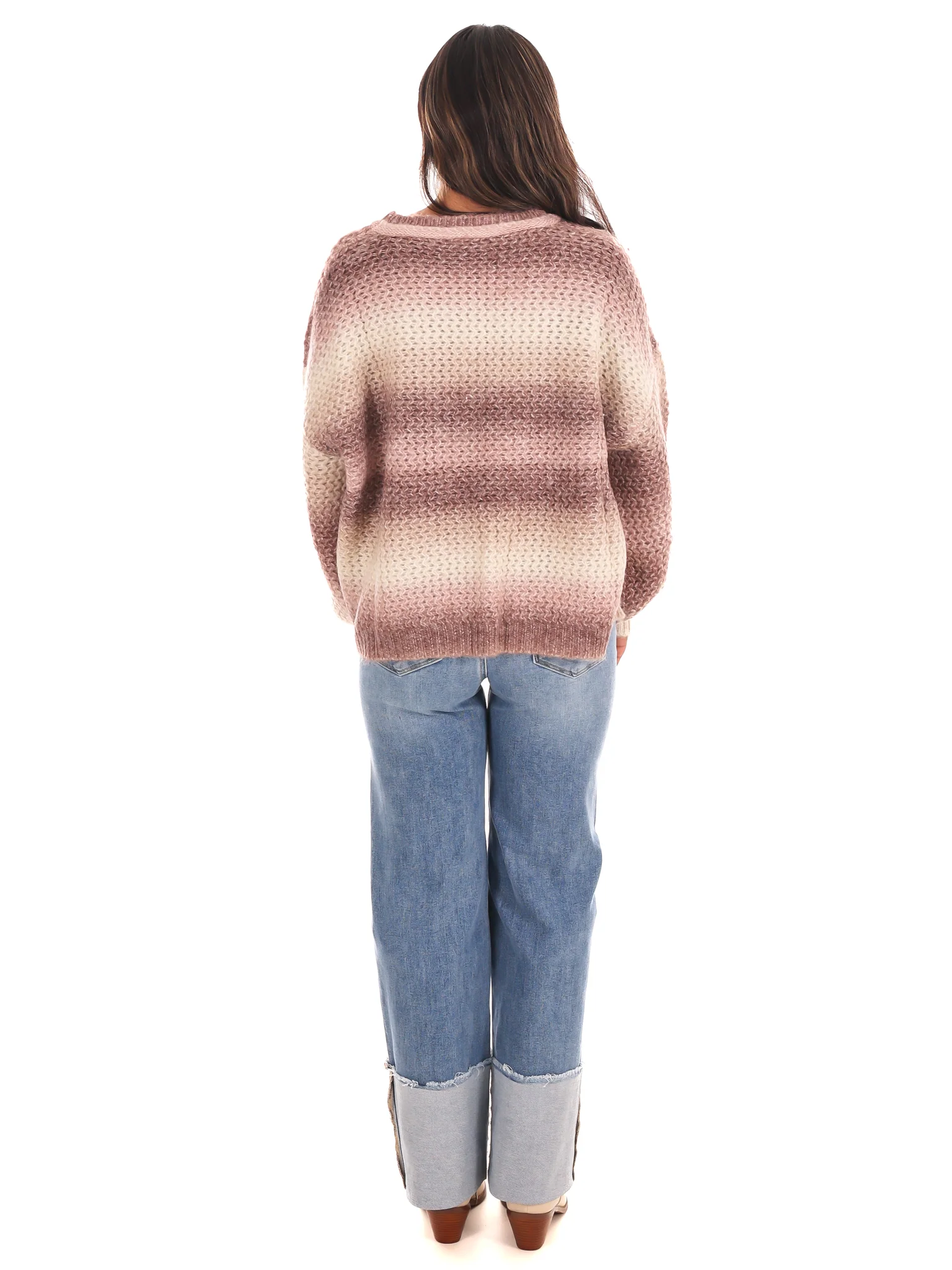 Blissful Comfort Ombre Stripe Sweater - Image 8