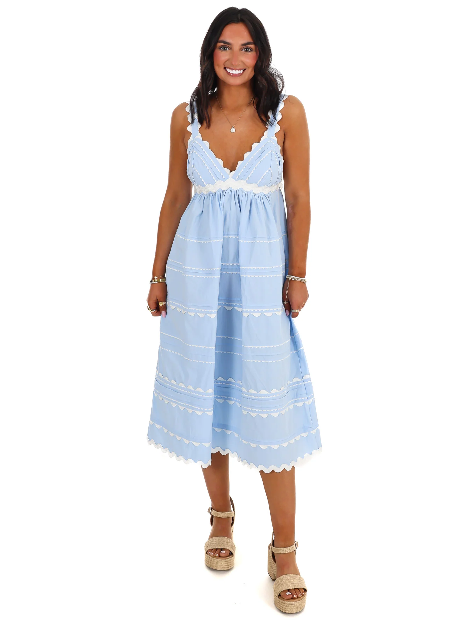 Blissful Mood Midi Dress - Image 3