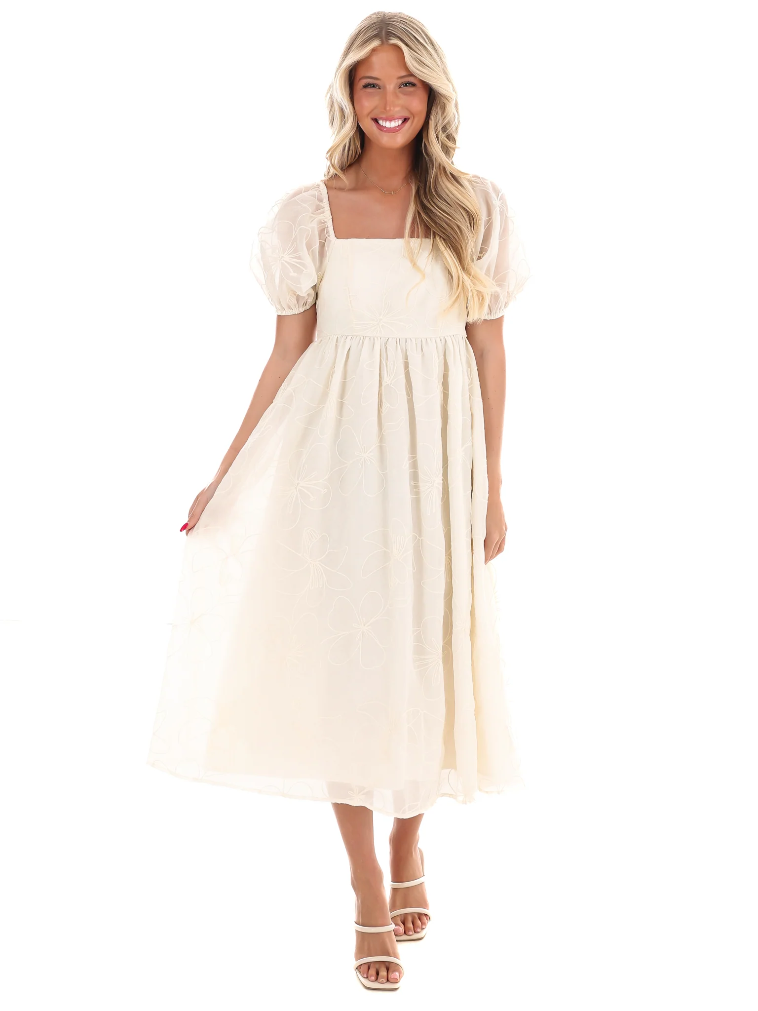Blooming Love Embroidered Maxi Dress