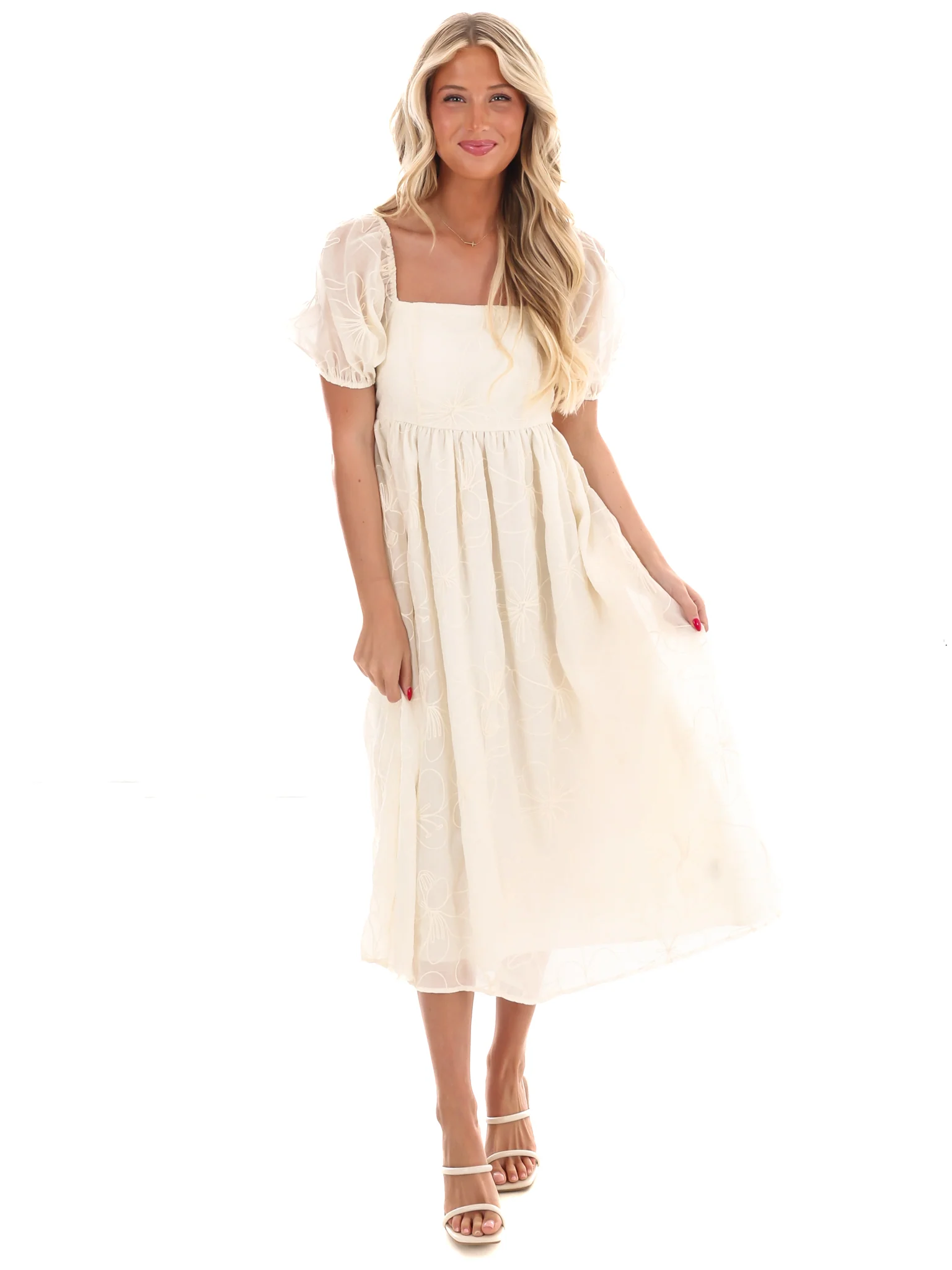 Blooming Love Embroidered Maxi Dress - Image 3