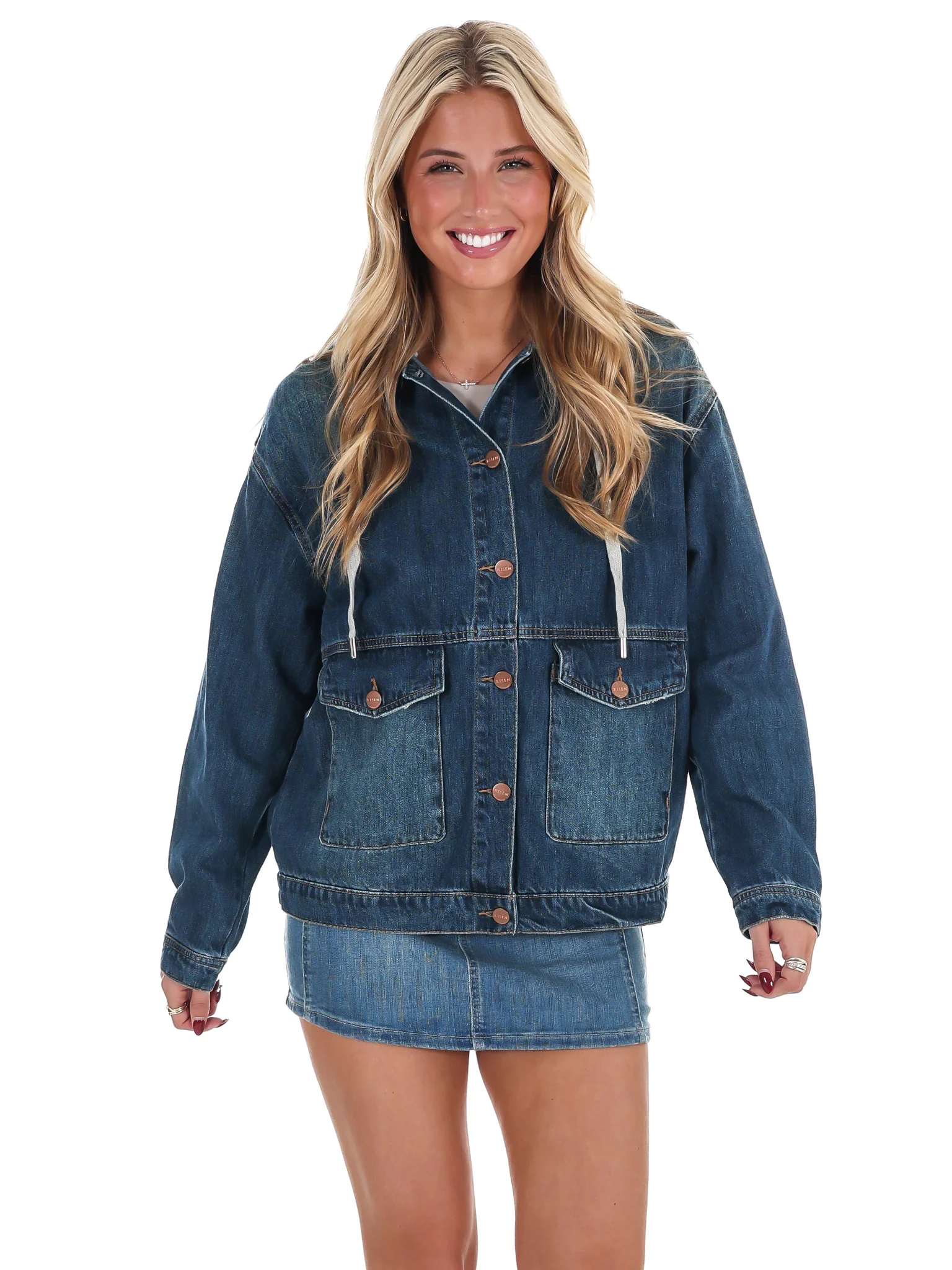 Blue District Oversized Denim Jacket