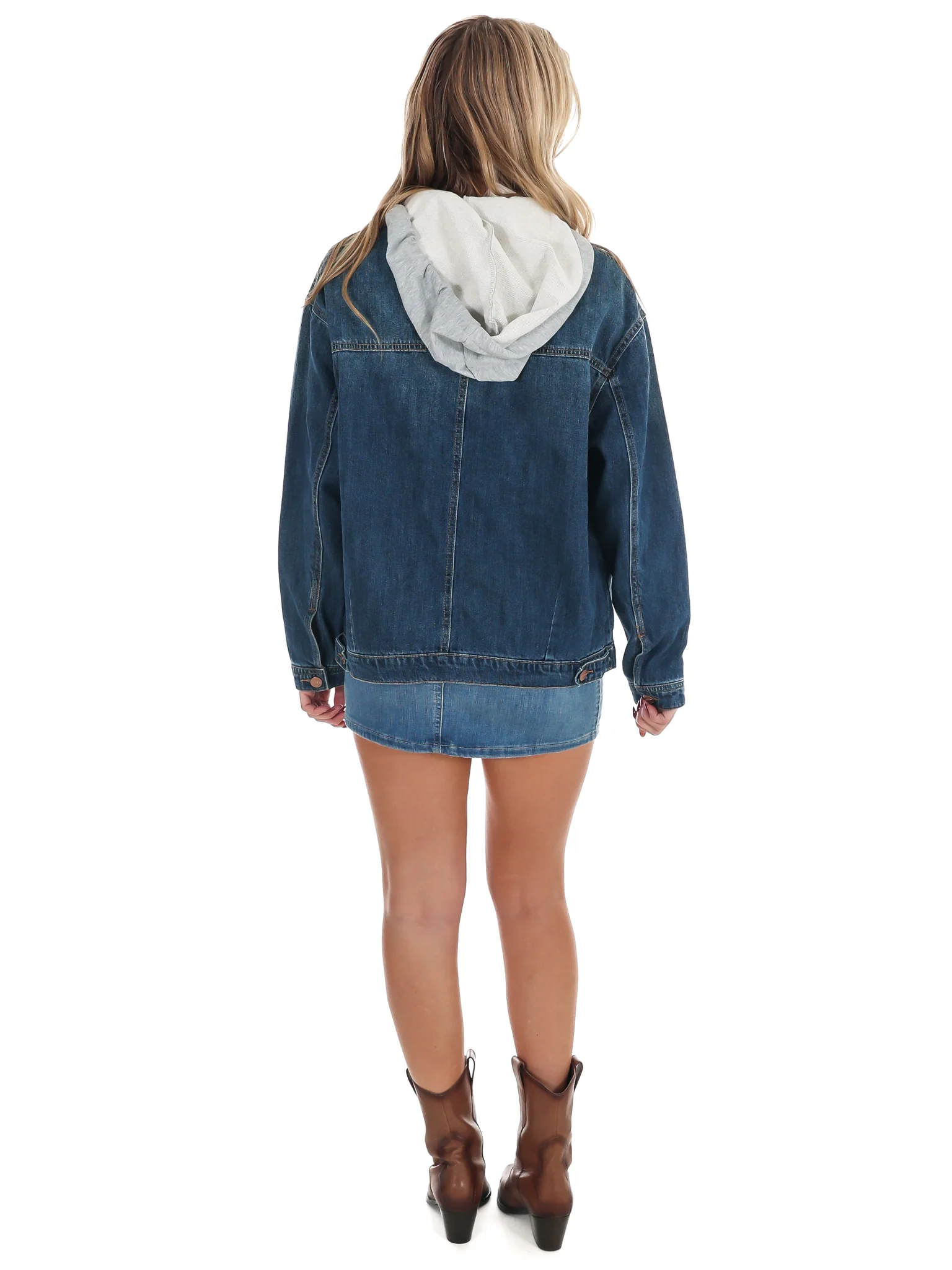 Blue District Oversized Denim Jacket - Image 8