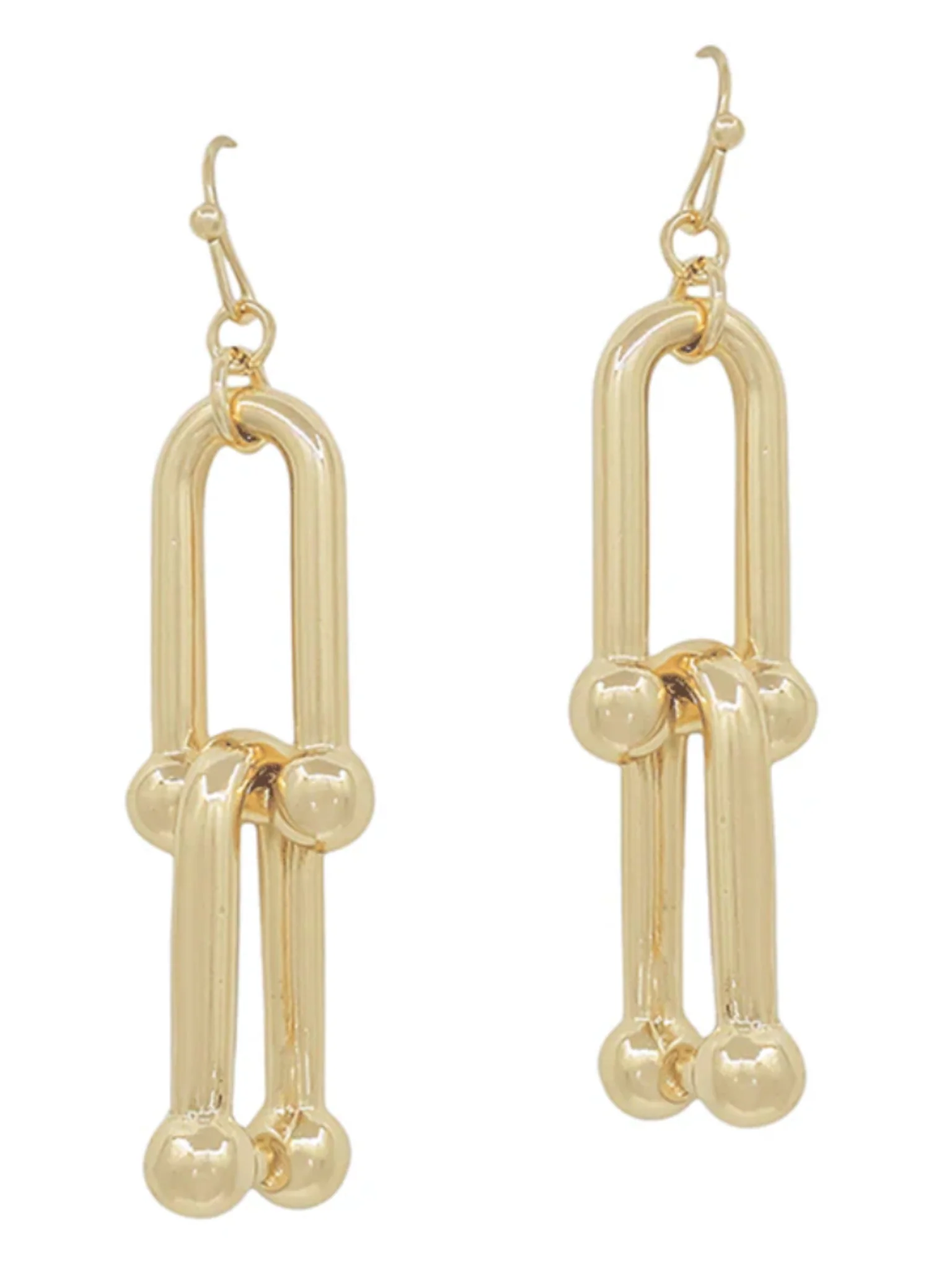 Bold Chain Linear Earrings