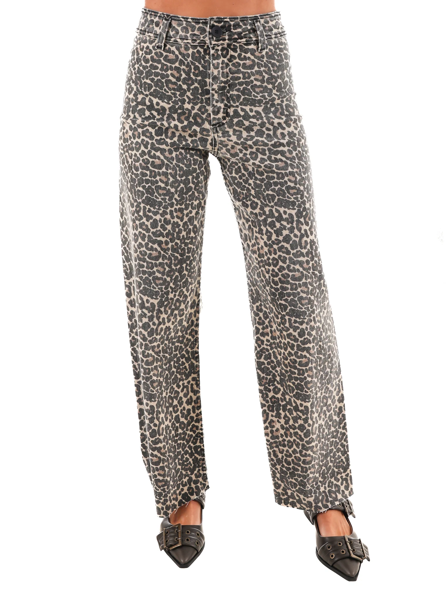 Bold Stride Leopard Print Pants - Image 3