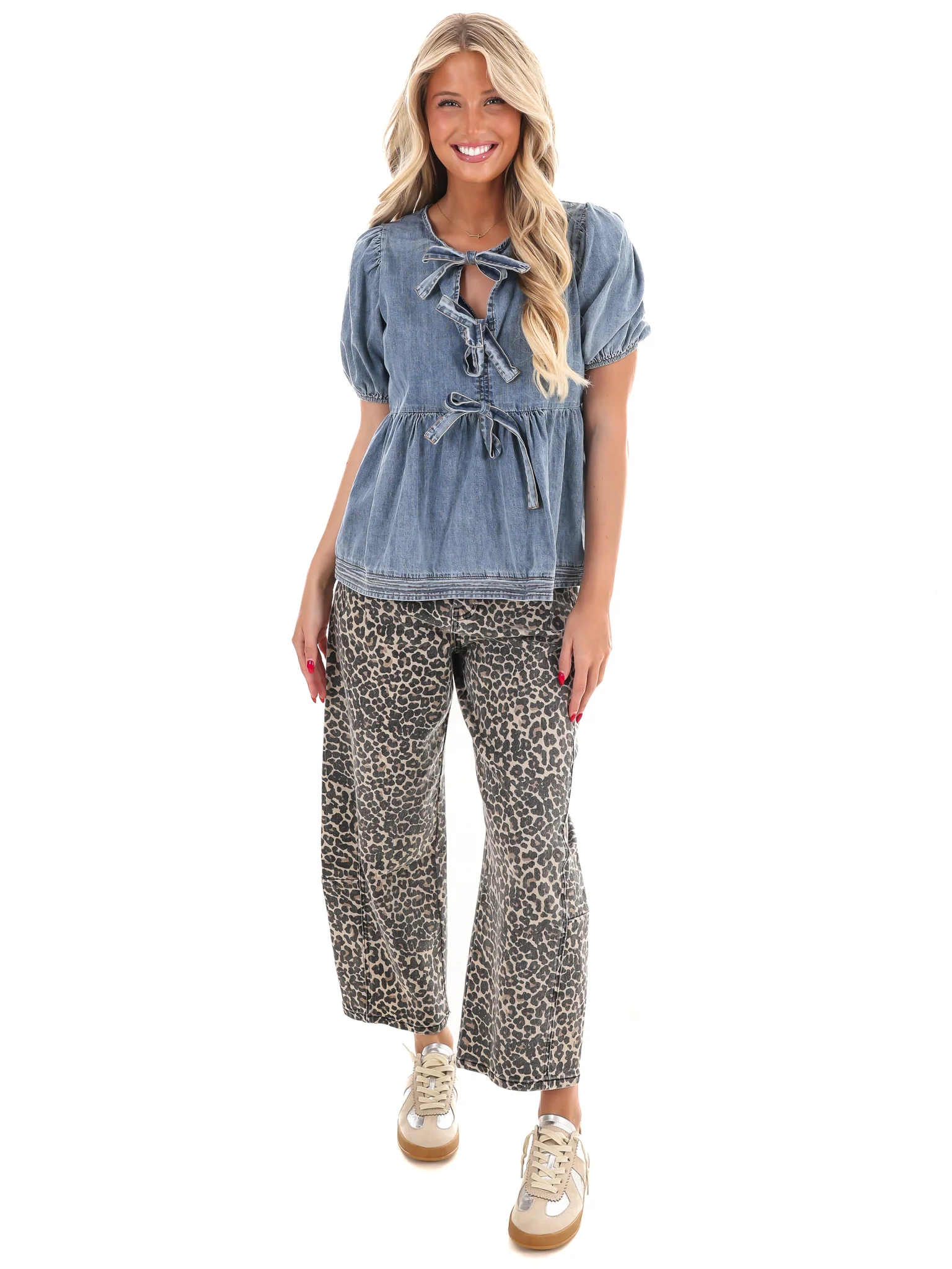Bow & Indigo Denim Top - Image 6