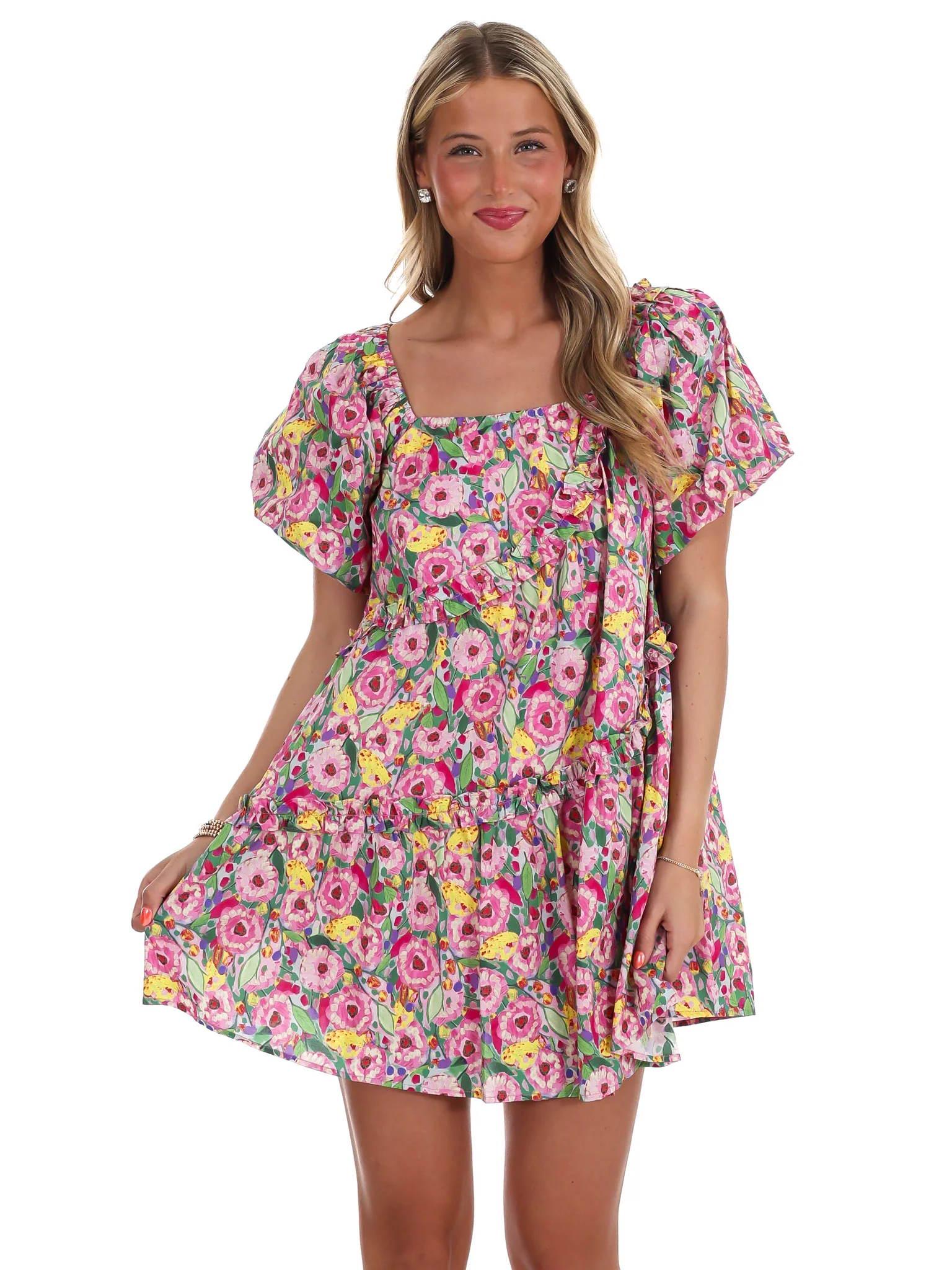 Breaking Free Floral Mini Dress - Image 3