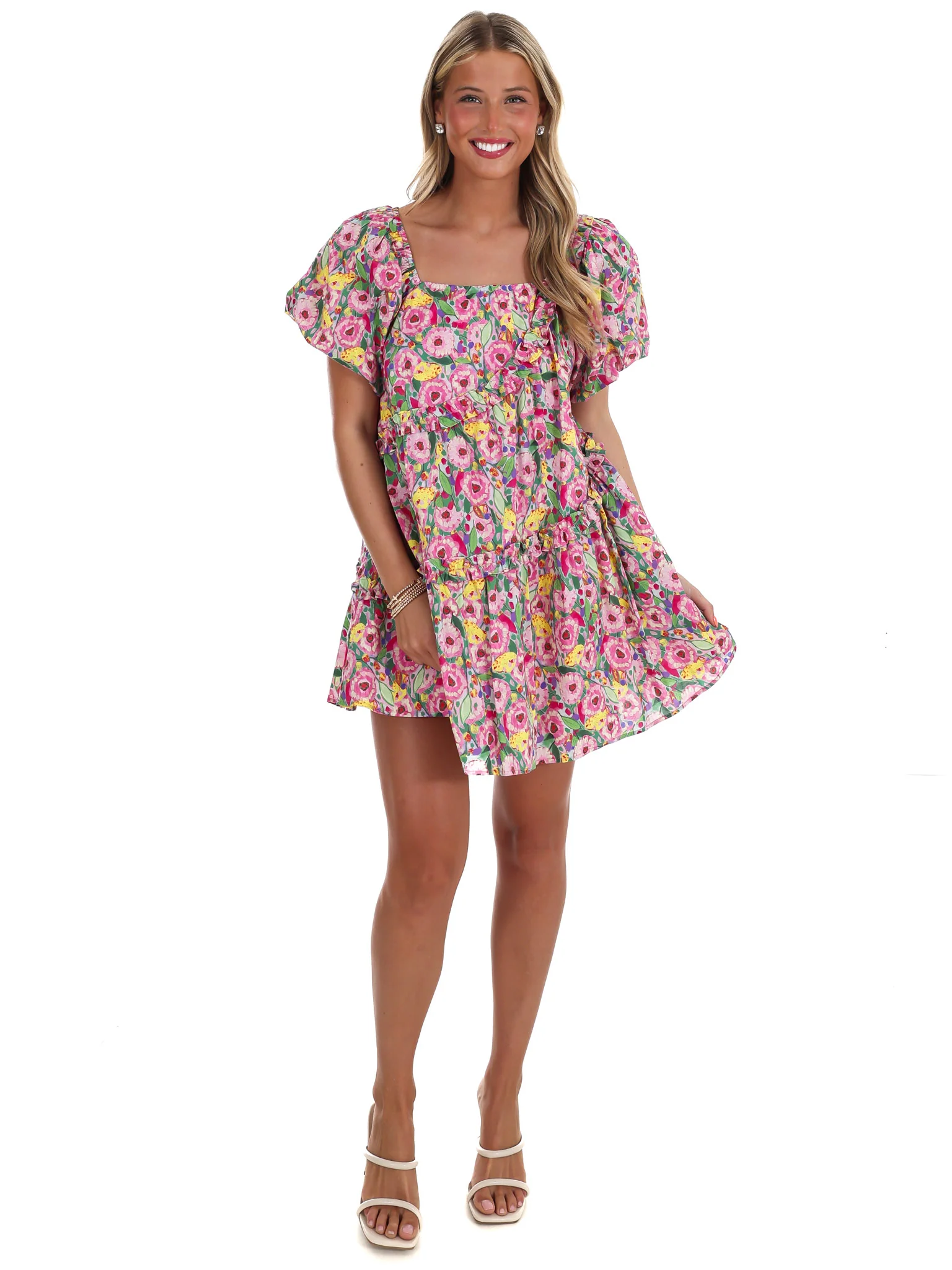 Breaking Free Floral Mini Dress - Image 4