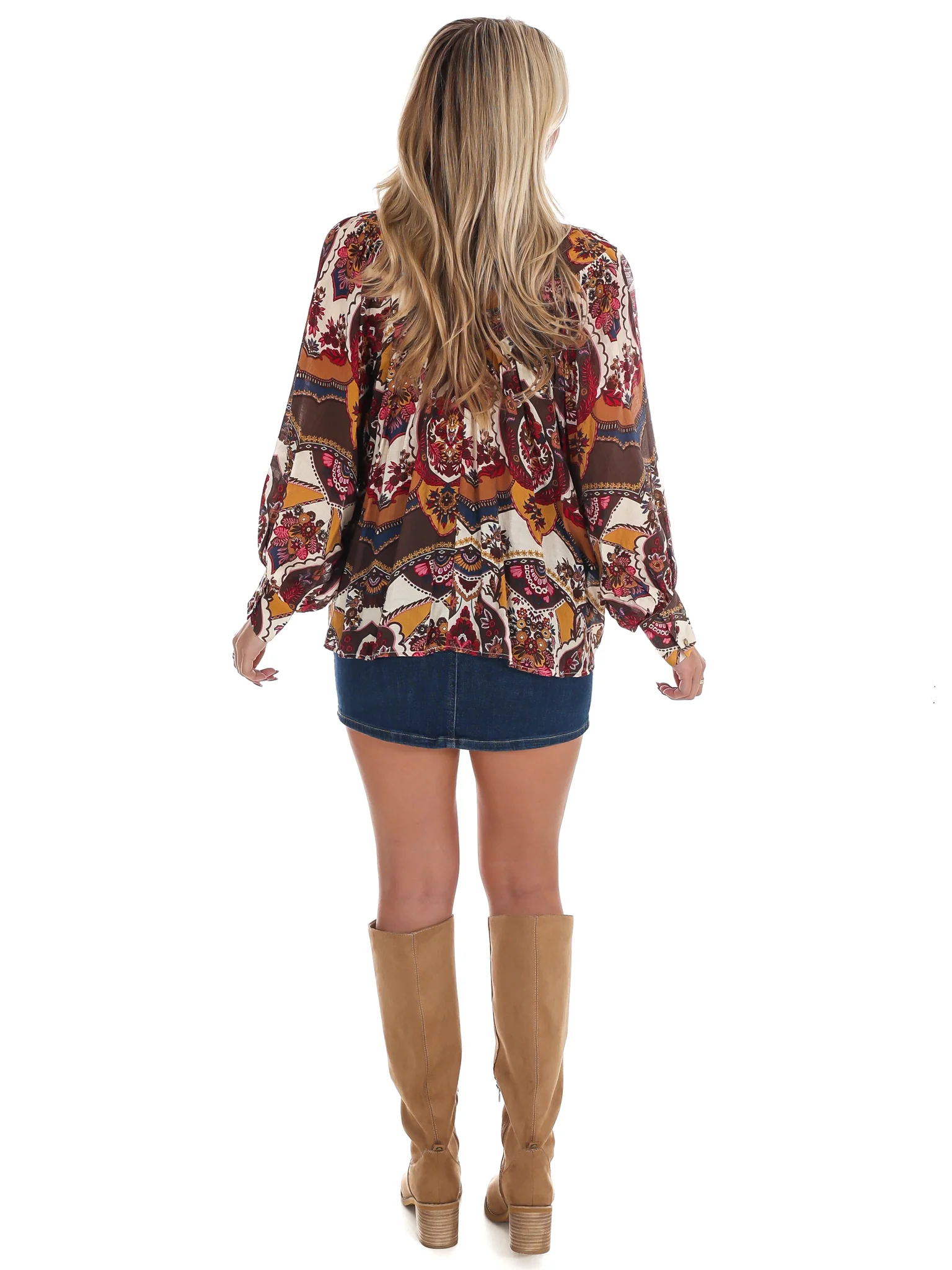 Breezy Bright Print Button Down Top - Image 15