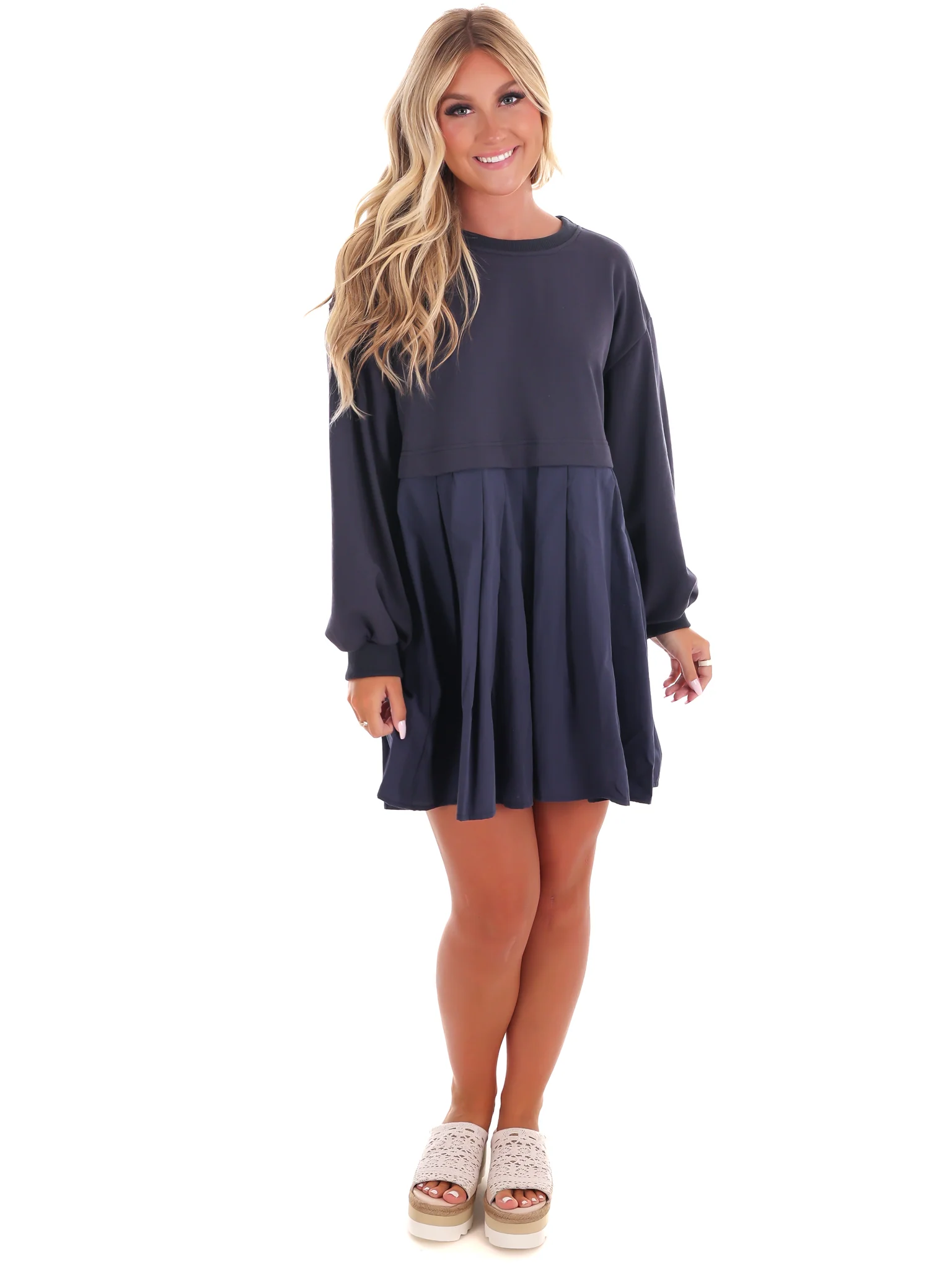 Breezy Delight Contrast Dress - Image 2
