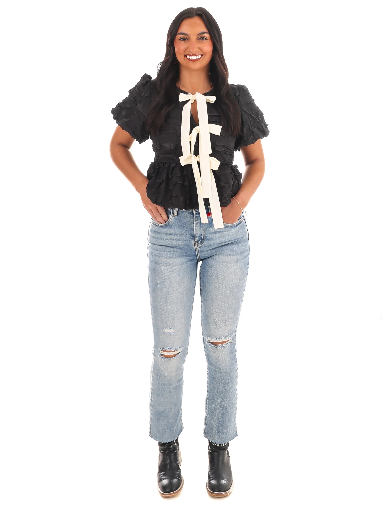 Build Me Up Bubble Tie Top - Image 10