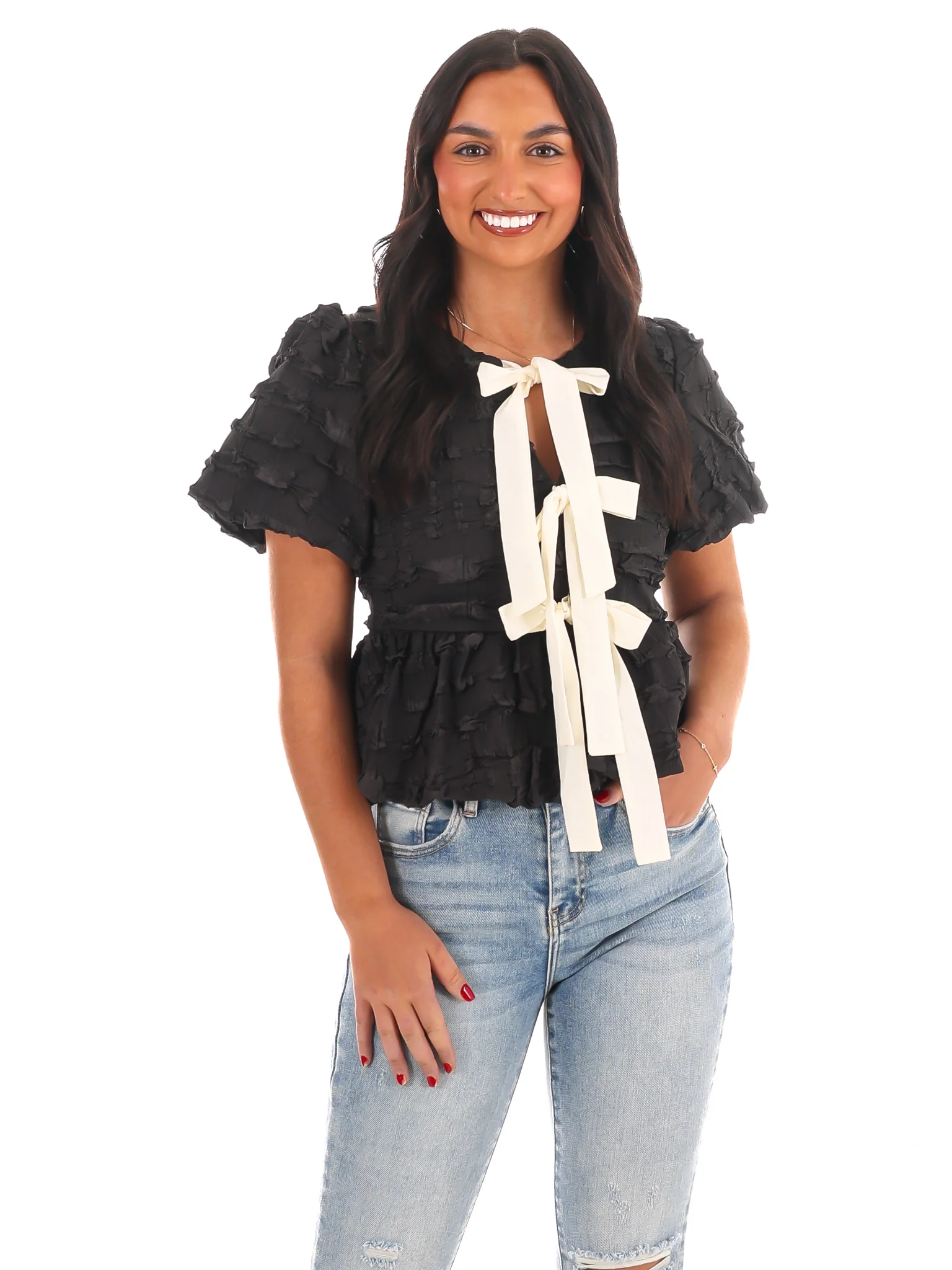 Build Me Up Bubble Tie Top - Image 11