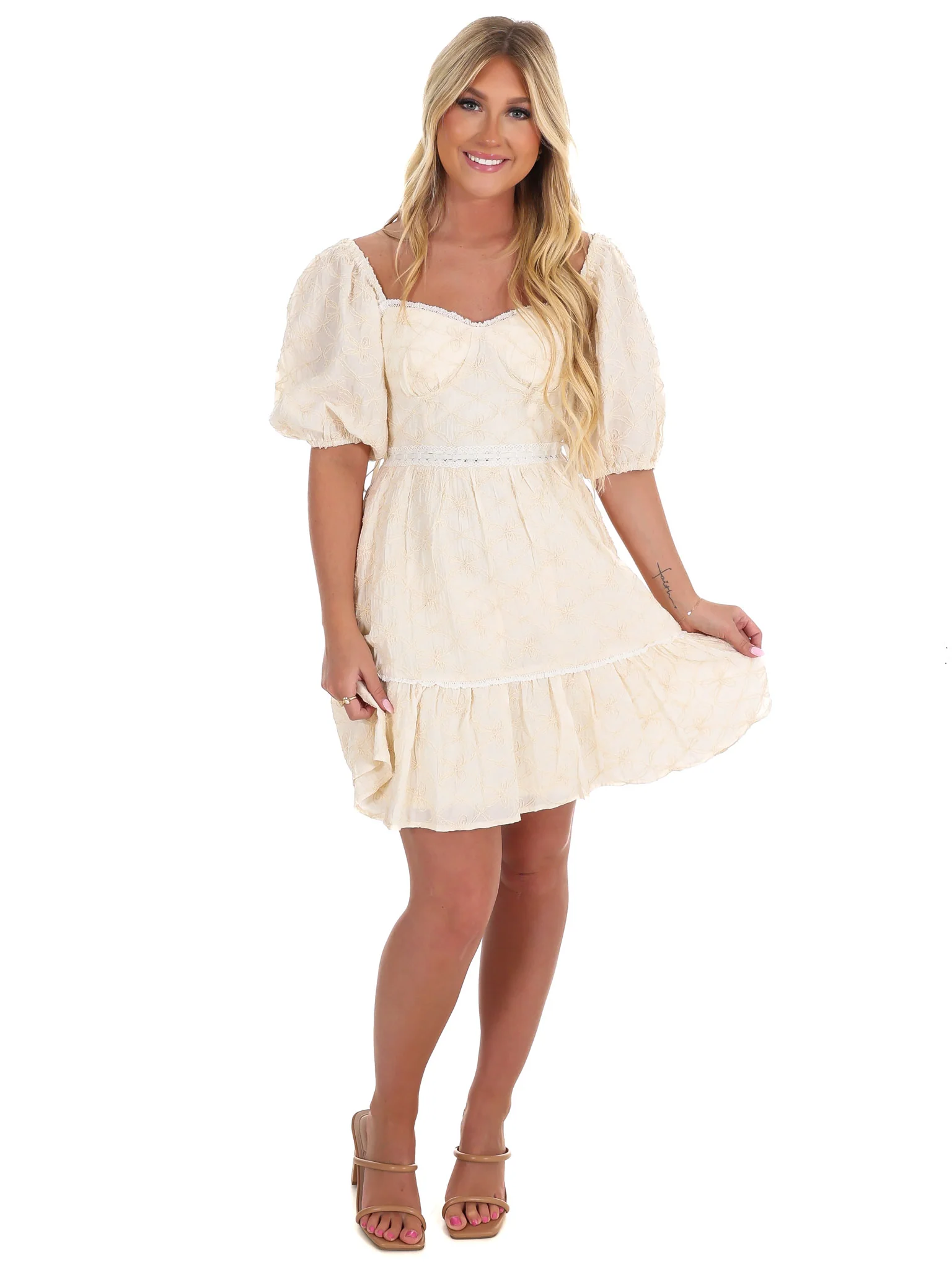 Call it Fate Embroidered Mini Dress - Image 11