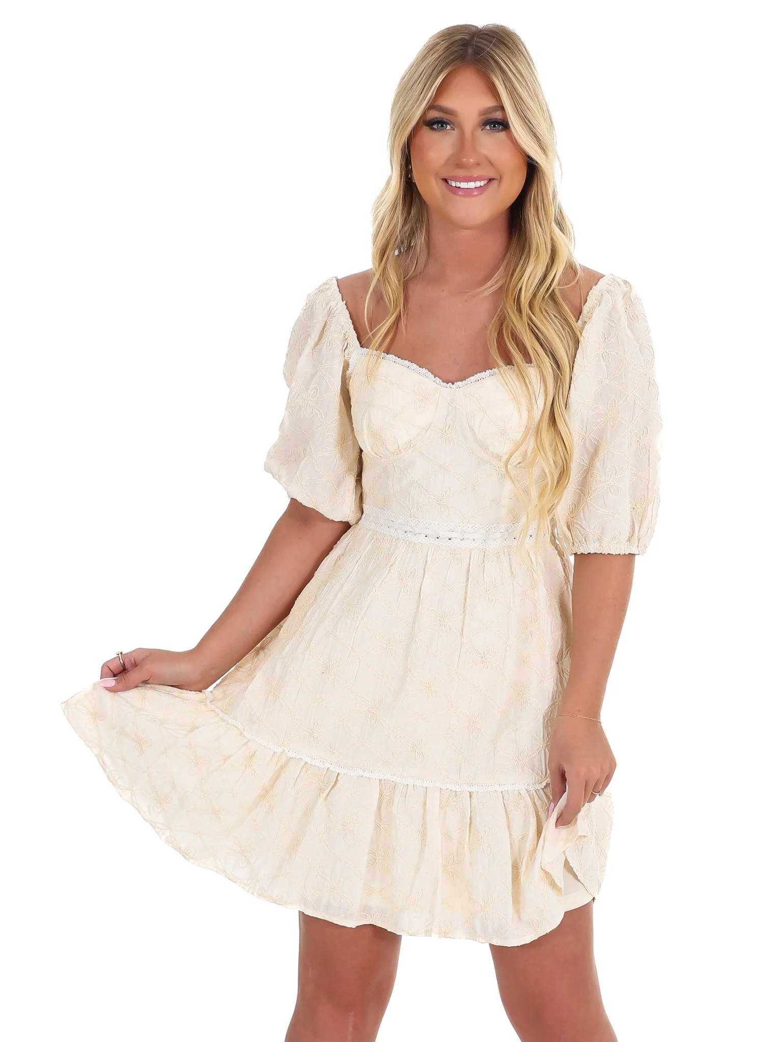 Call it Fate Embroidered Mini Dress - Image 12