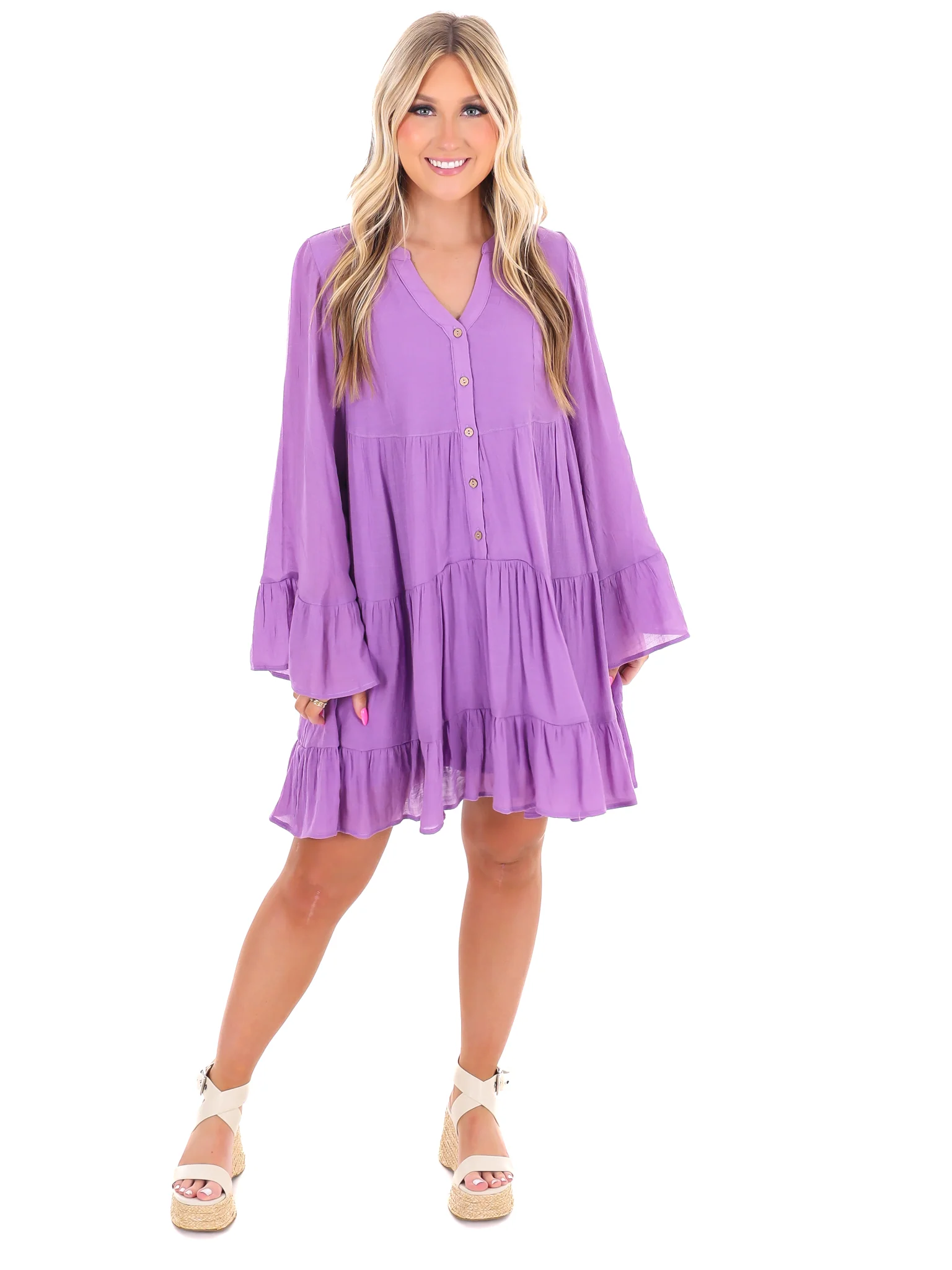Calling After Me Button Down Dress - Image 9