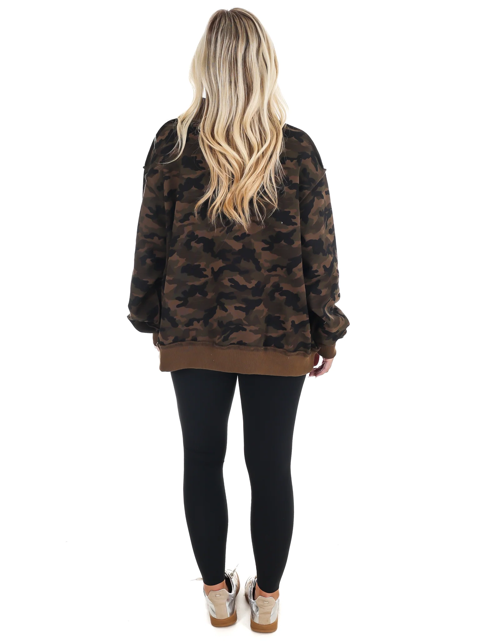 Camo Mock Neck Sweatshirt - Image 8
