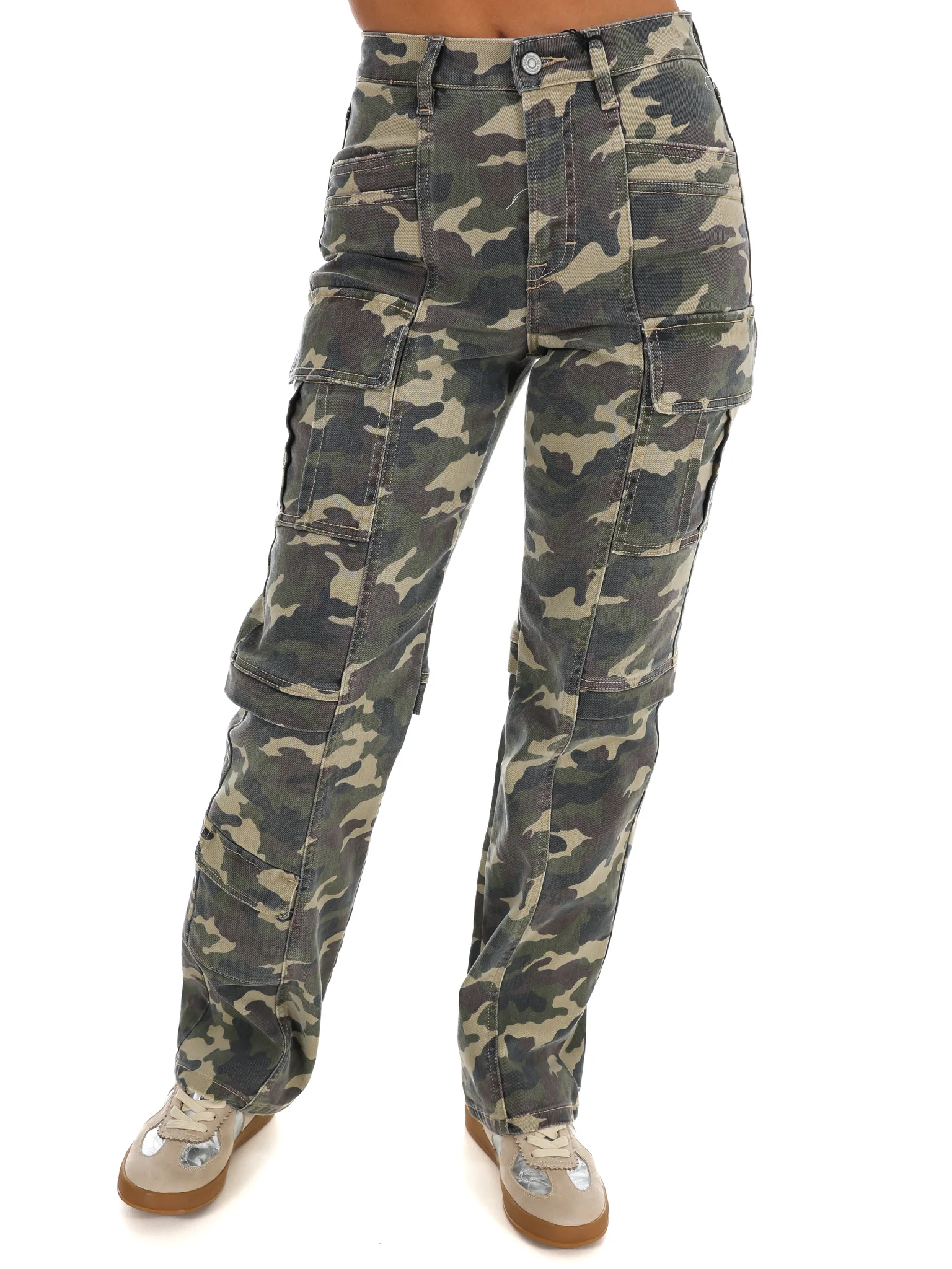 Camo Stretch Cargo Jeans - Image 3