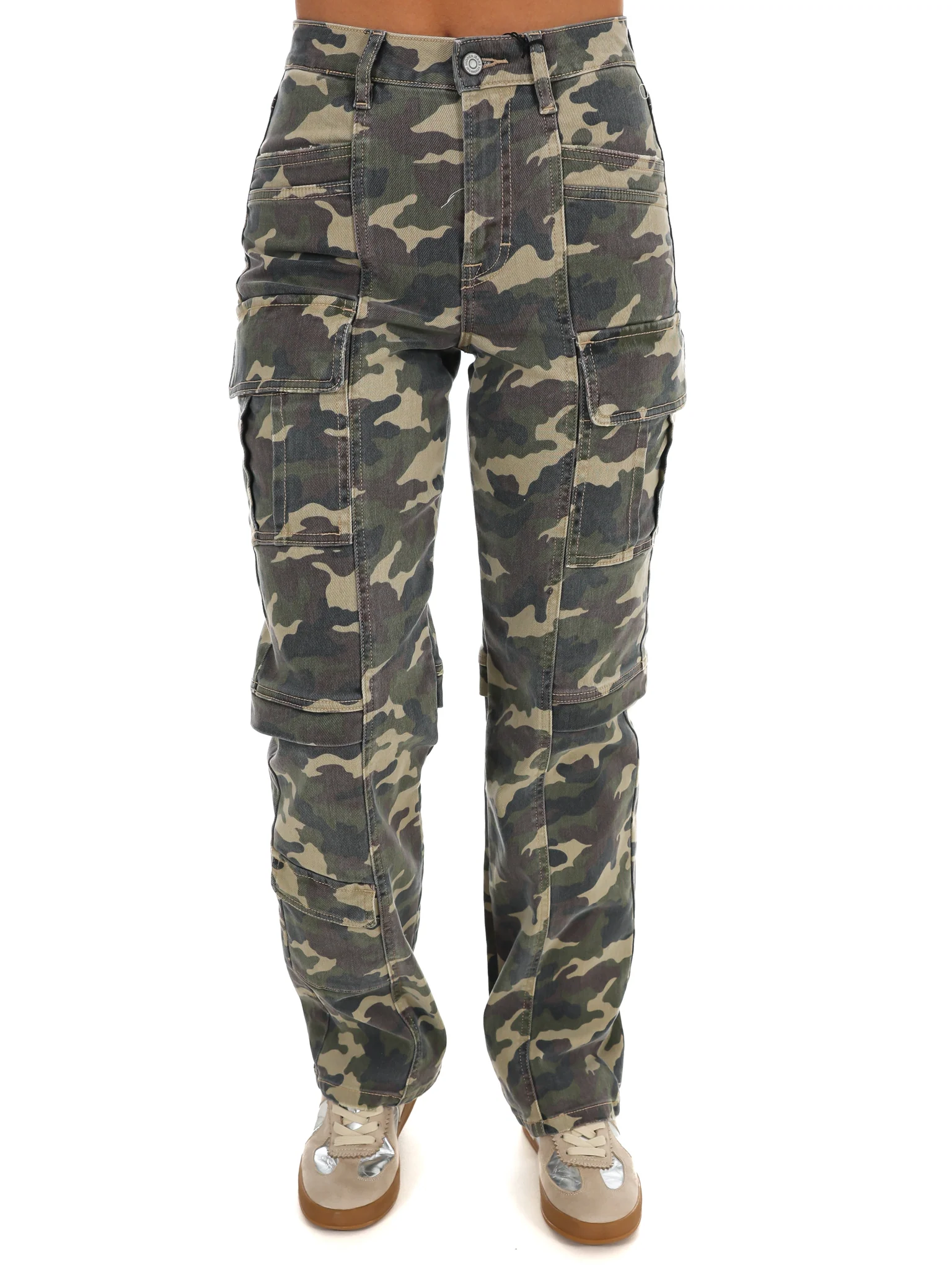 Camo Stretch Cargo Jeans - Image 4