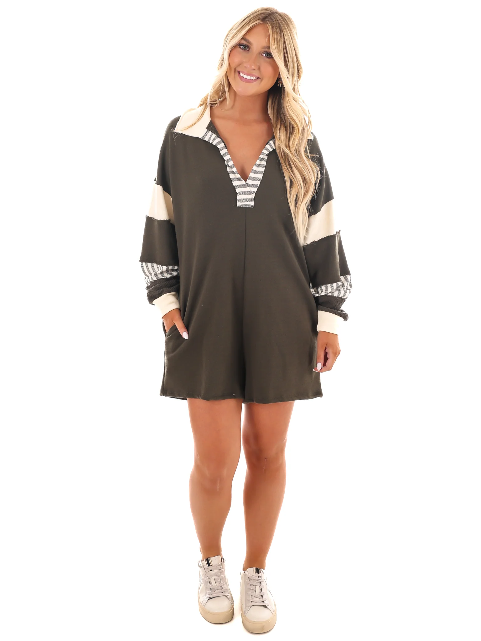Can't Escape You Collared Romper - Image 11