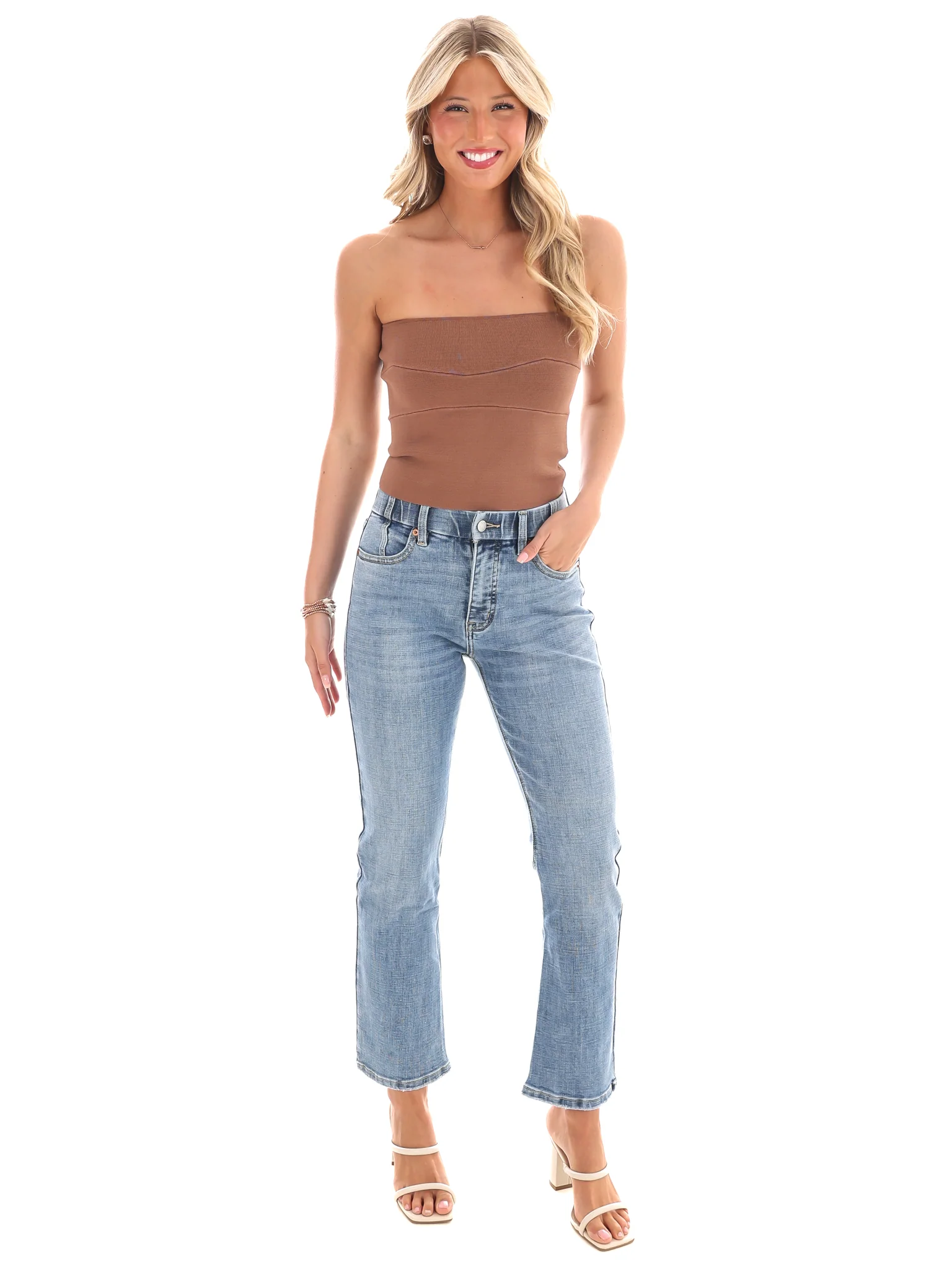 Carefree Days Knit Bandeau Top - Image 4