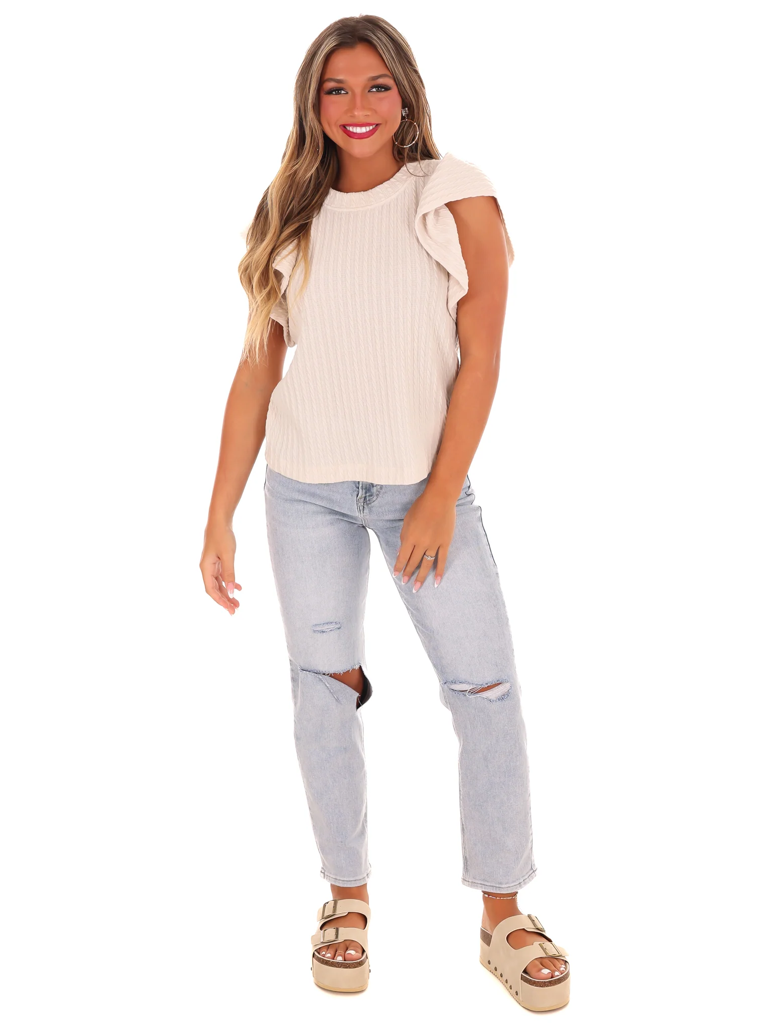 Carry My Love Textured Top - Image 11