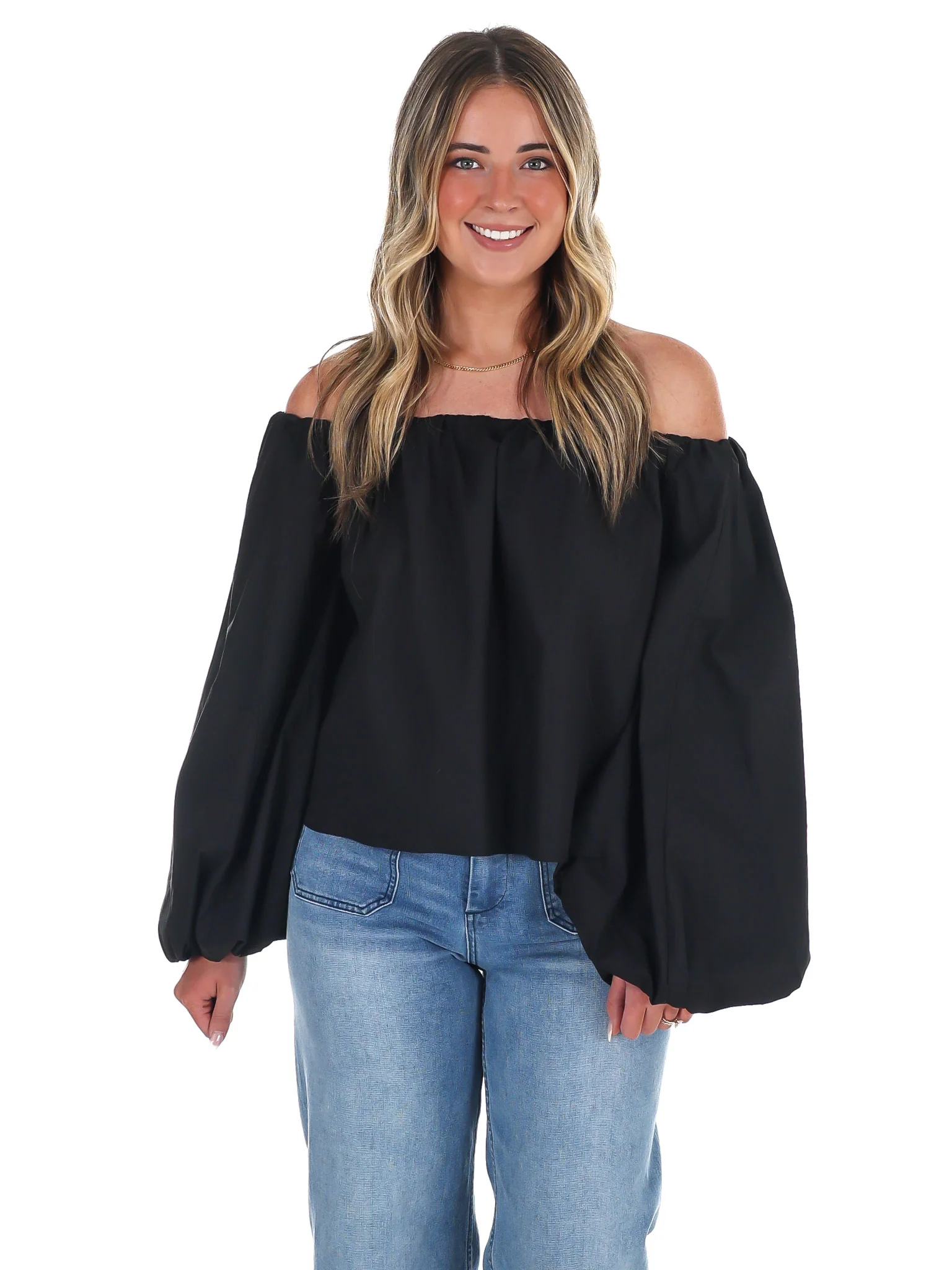 Cascade Off Shoulder Top - Image 3