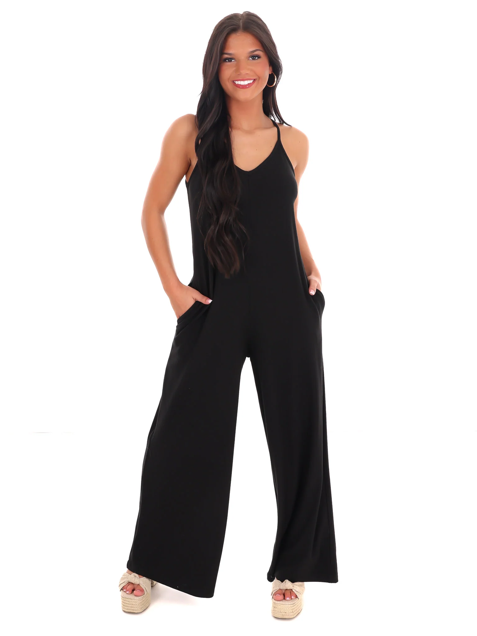 Casual and Carefree Wide Leg Jumpsuit - Image 2