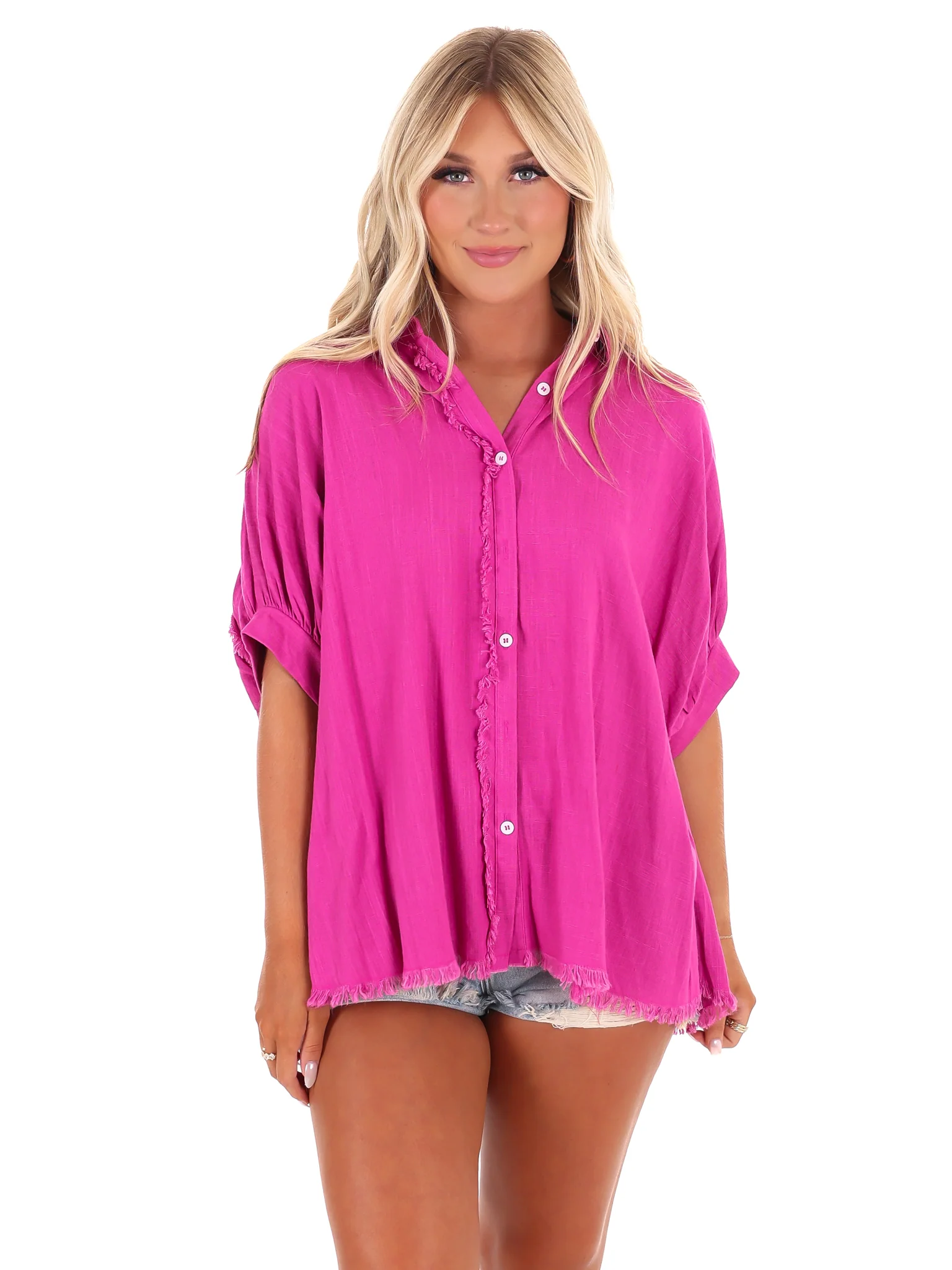 Casual Stroll Linen Top - Image 20