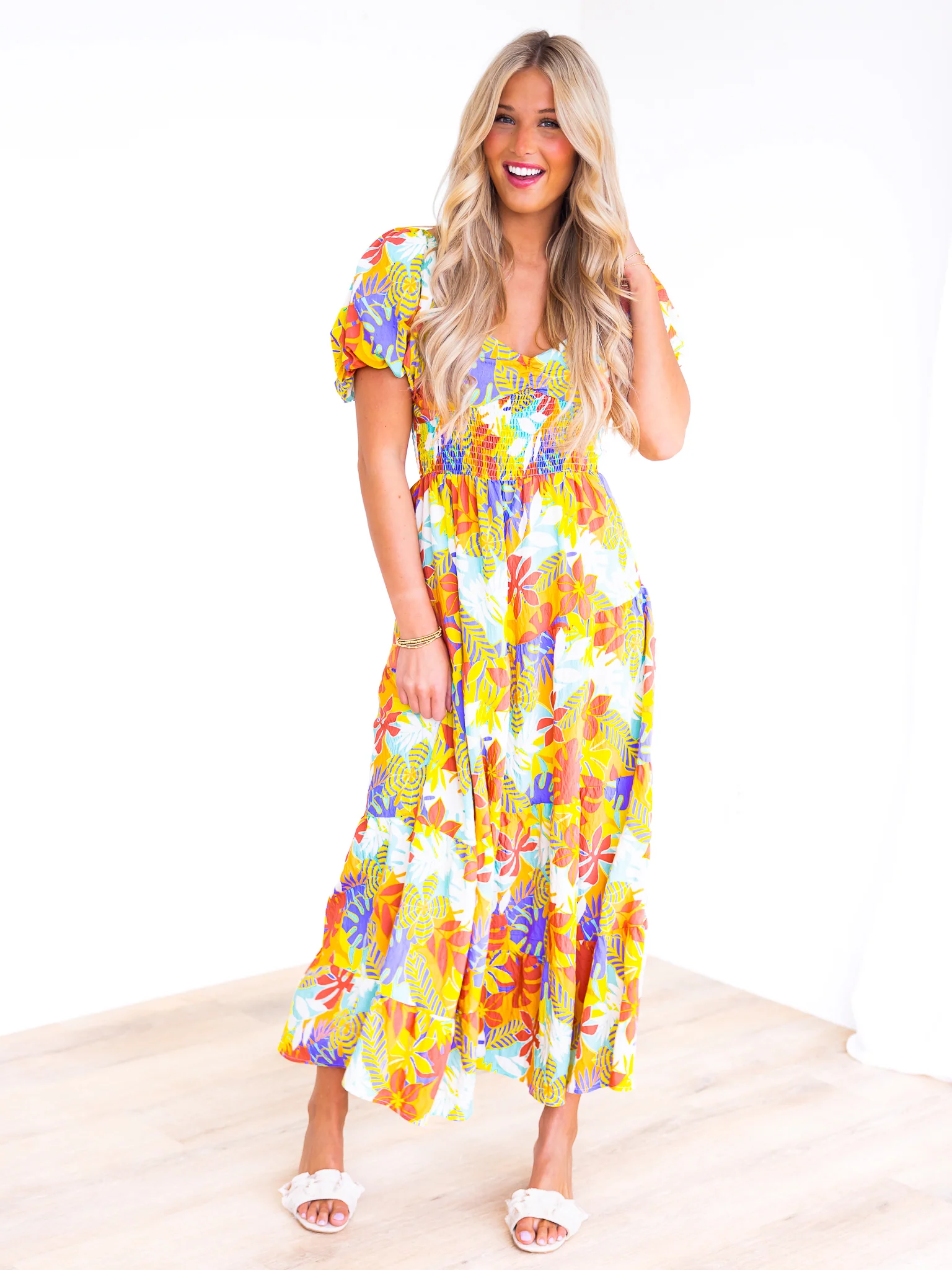 Celebration Print Maxi Dress - Image 3