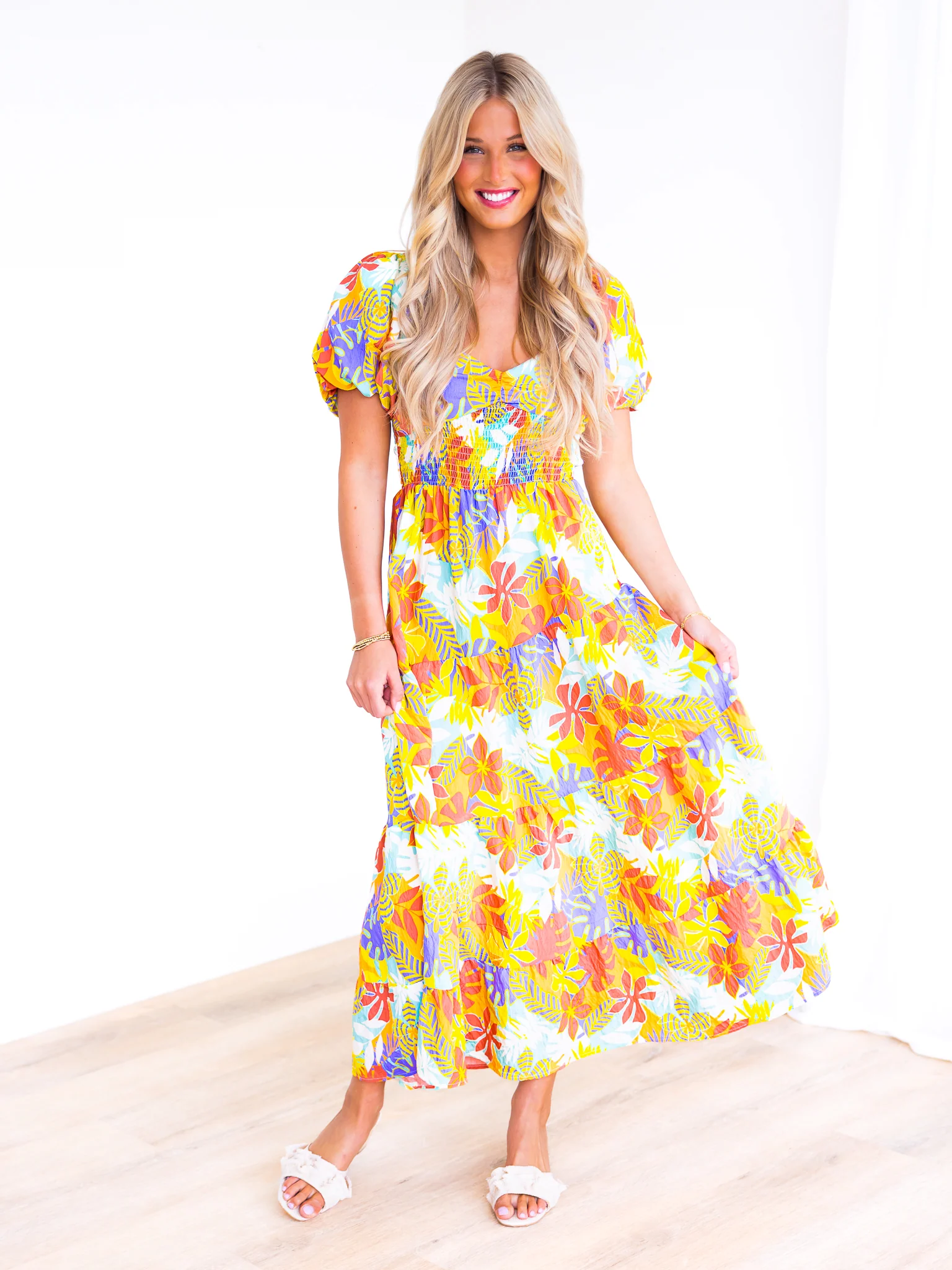 Celebration Print Maxi Dress - Image 4
