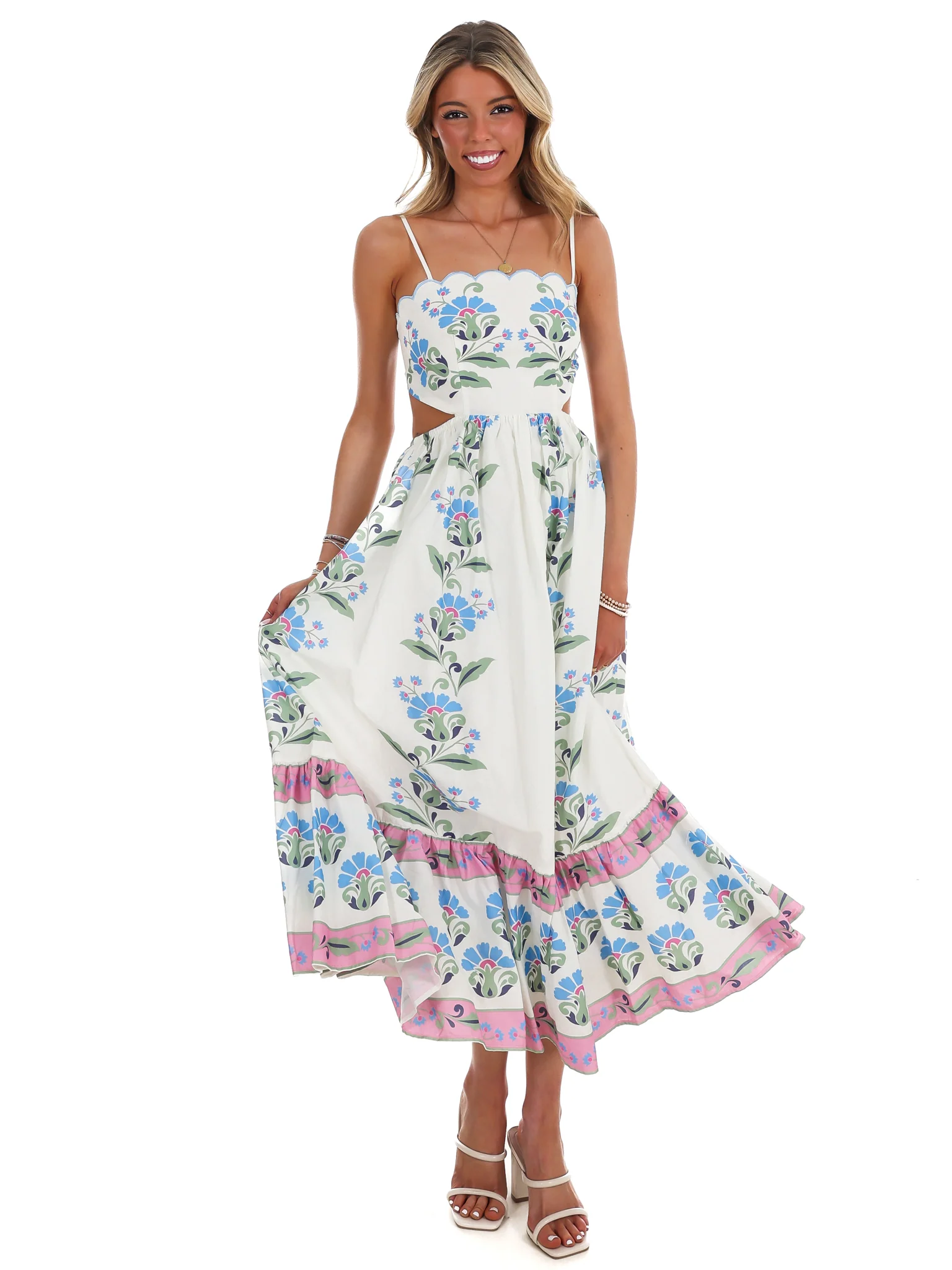 Chance of Sunshine Floral Midi Dress