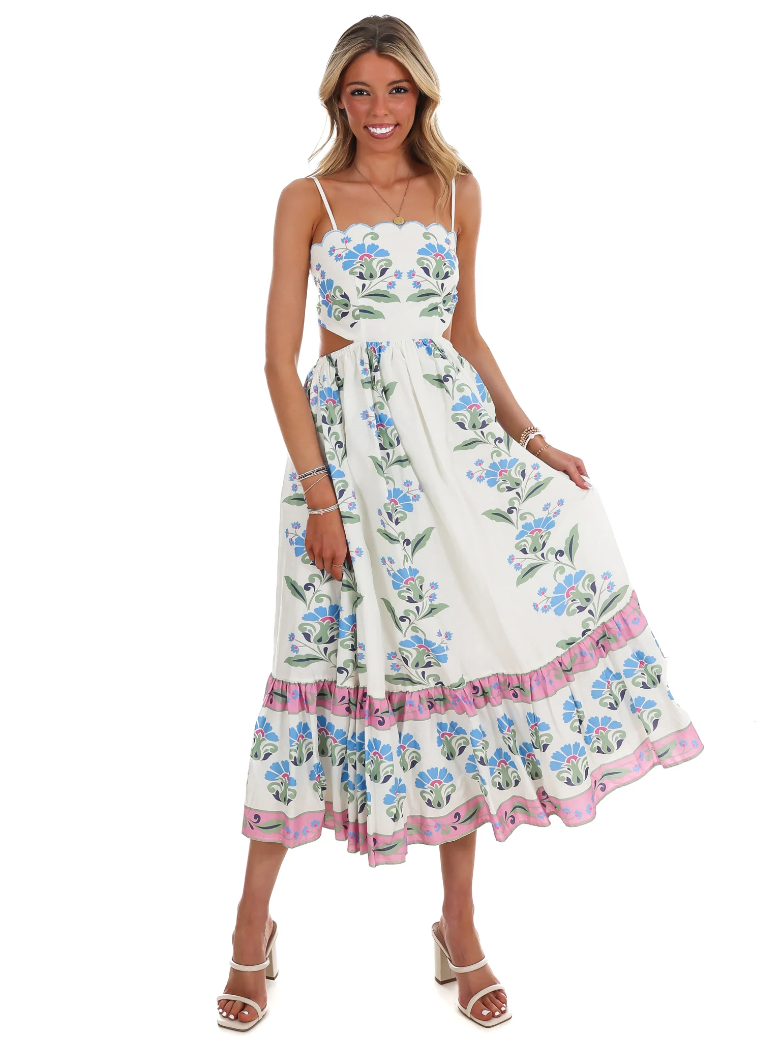 Chance of Sunshine Floral Midi Dress - Image 3