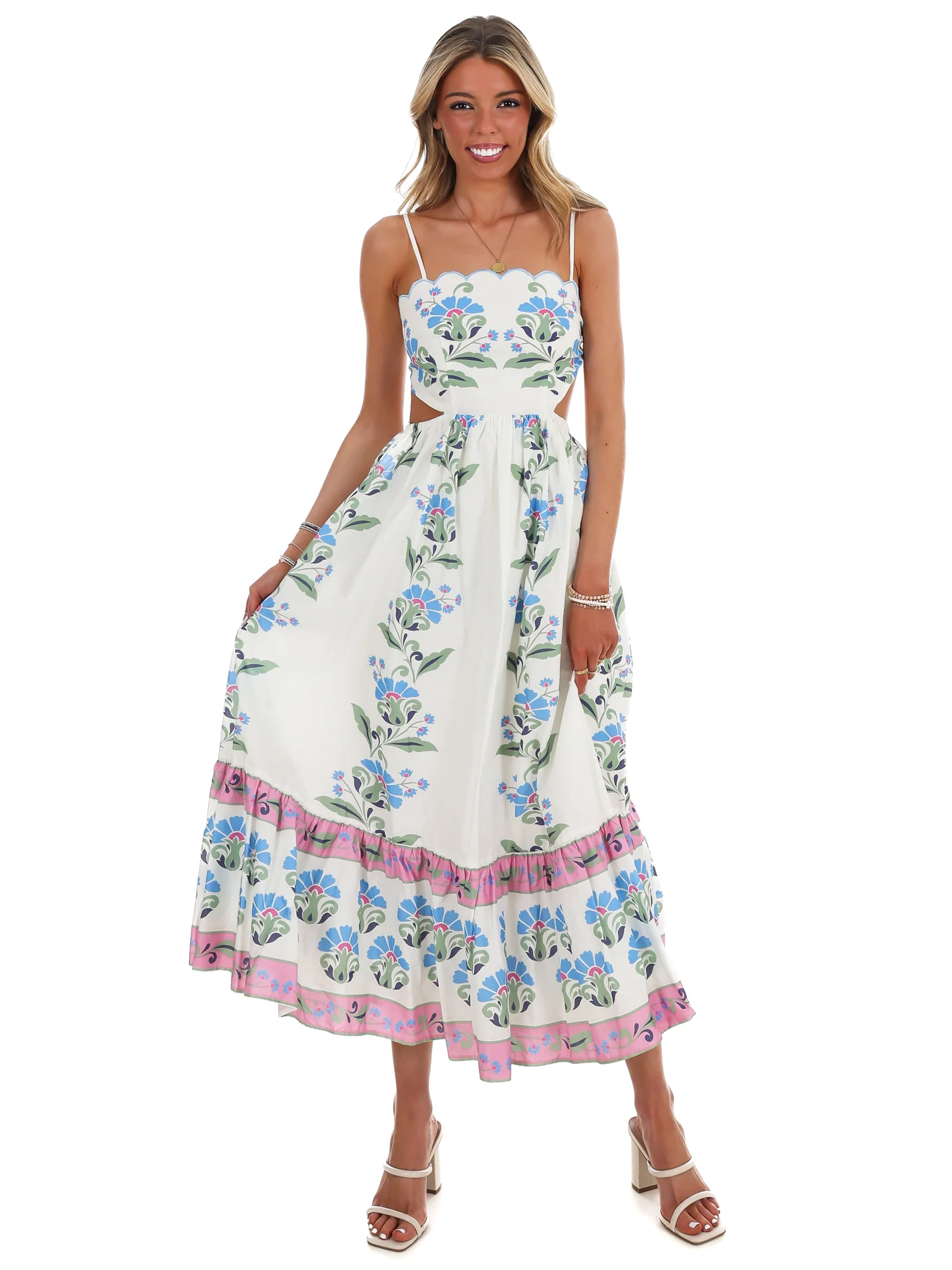 Chance of Sunshine Floral Midi Dress - Image 4