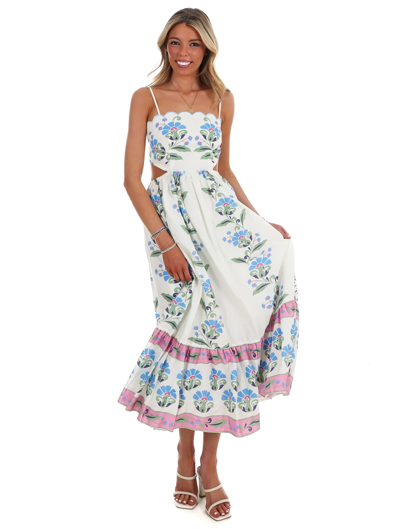 Chance of Sunshine Floral Midi Dress - Image 5