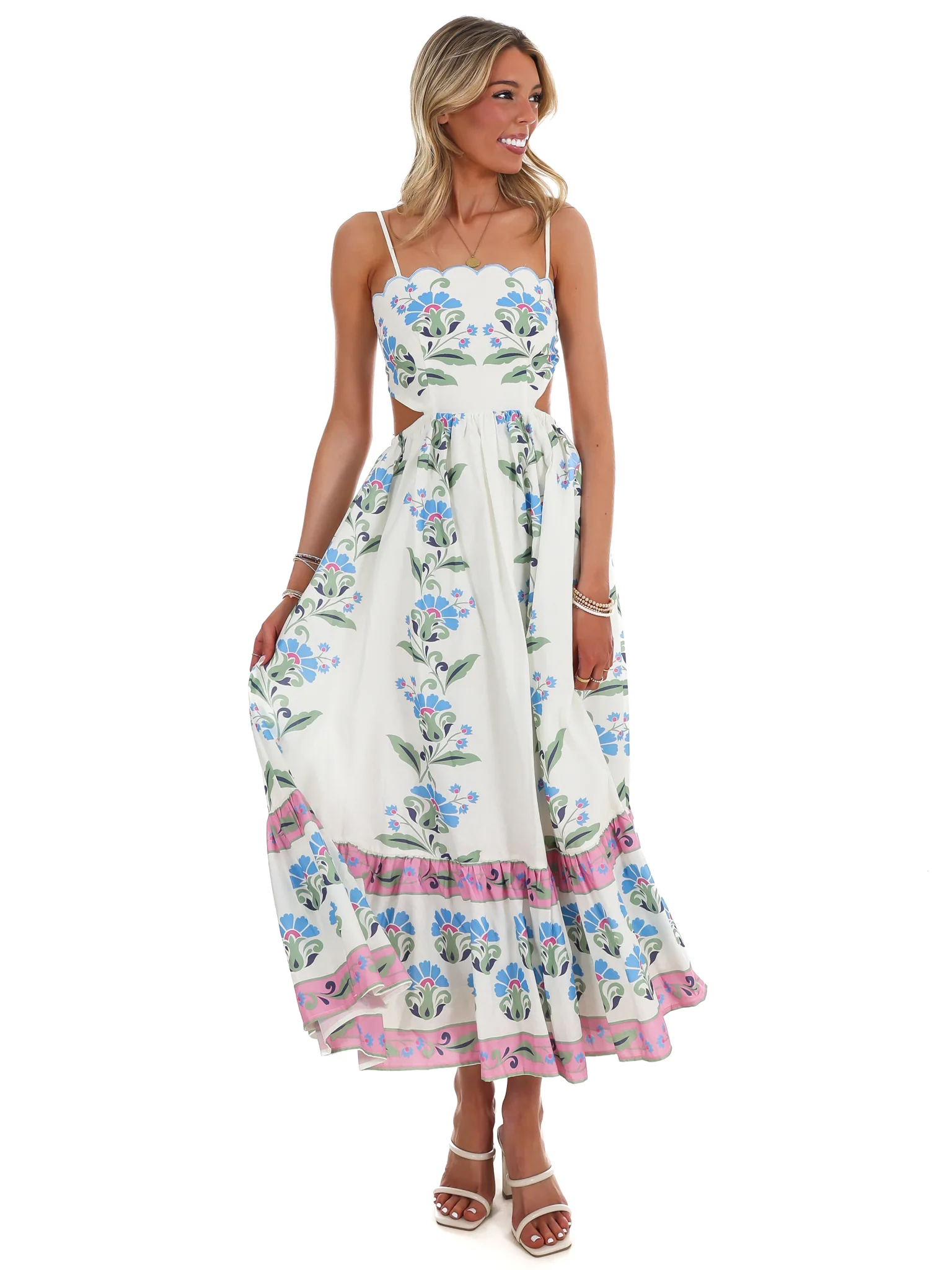 Chance of Sunshine Floral Midi Dress - Image 6