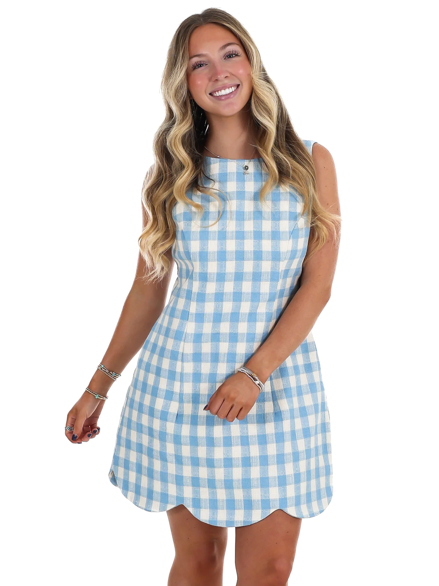 Change My Tune Gingham Mini Dress - Image 2