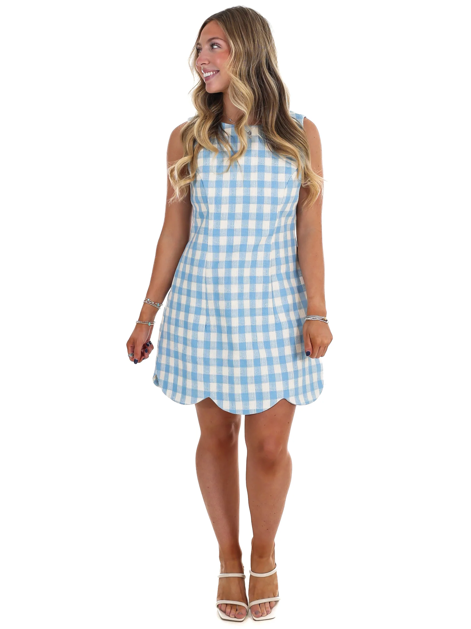 Change My Tune Gingham Mini Dress - Image 4