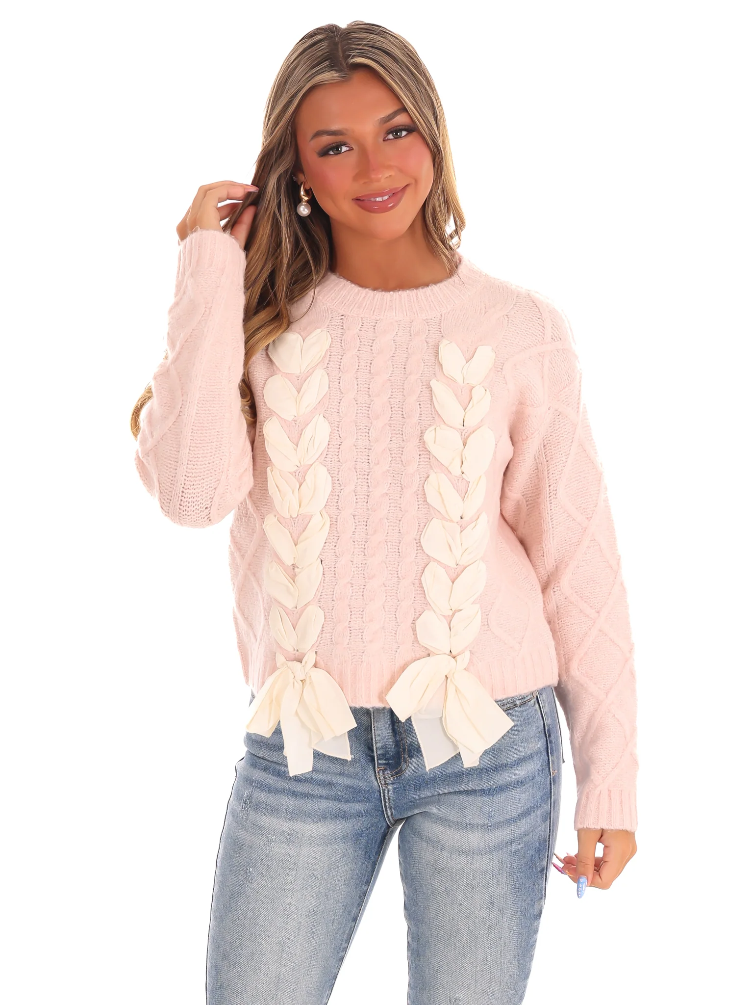 Charming Bow Sweater - Image 11