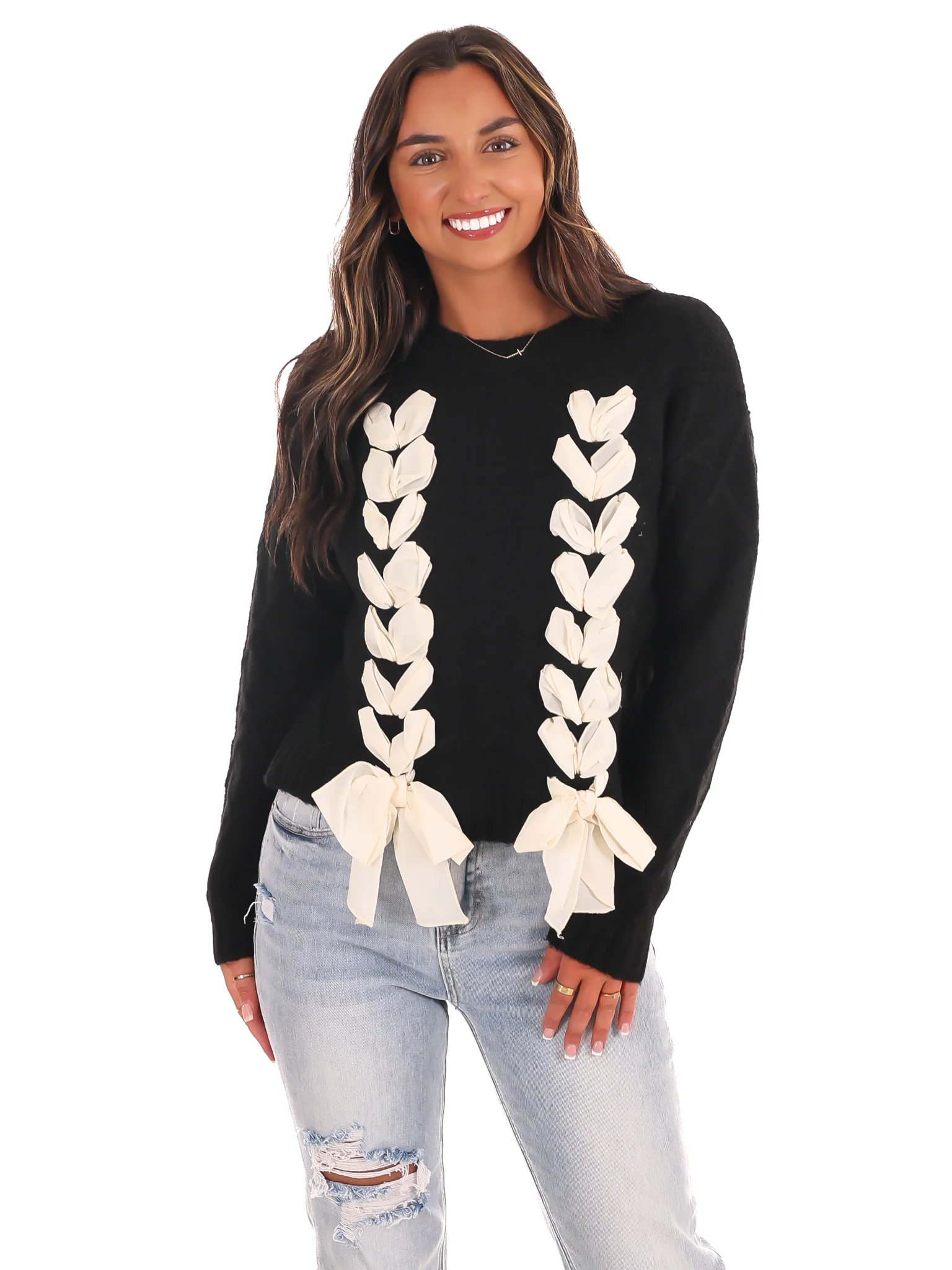 Charming Bow Sweater - Image 16